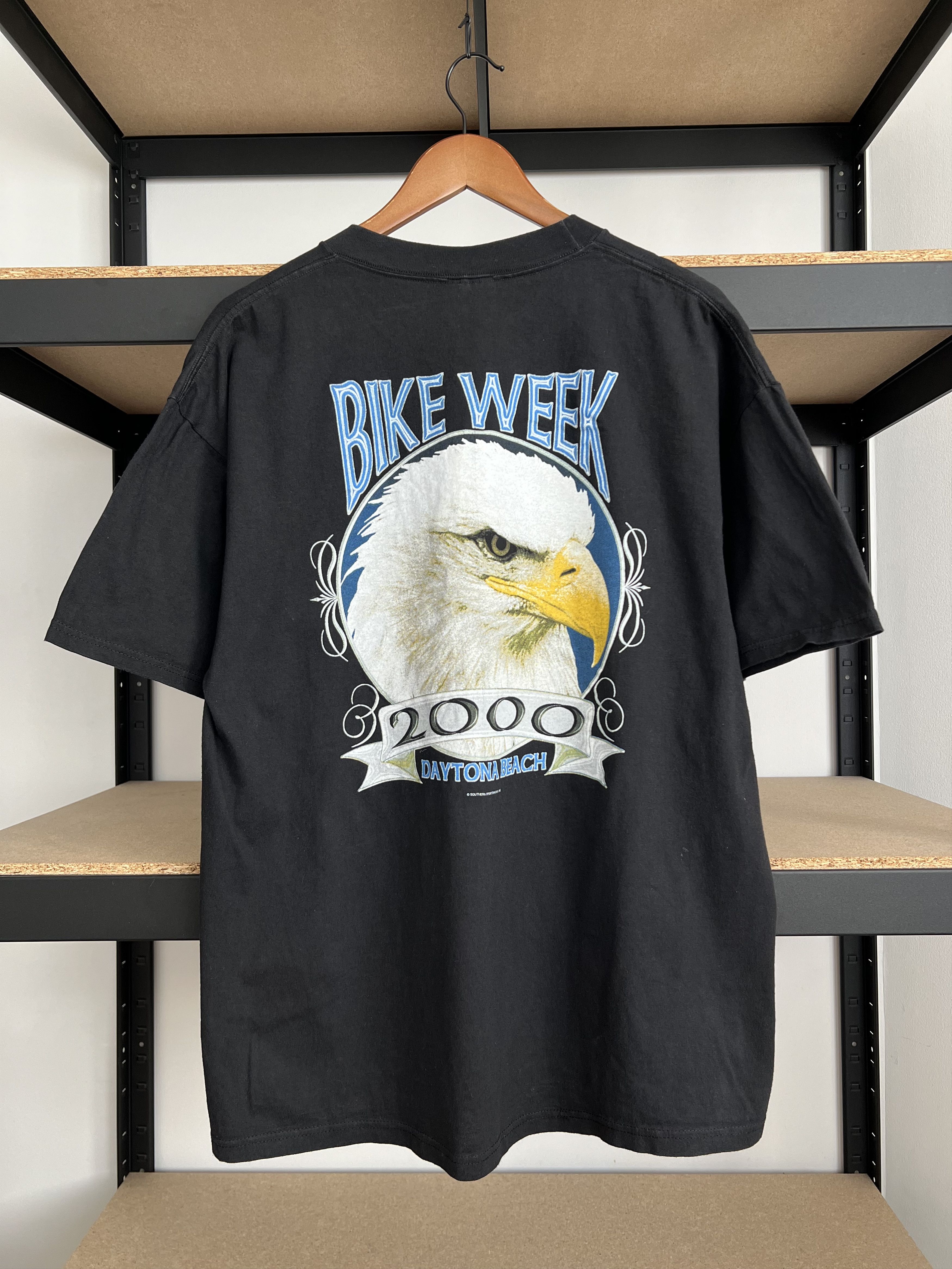 Harley Davidson Vintage 2000 Bike Week Daytona Beach USA Eagle Pocket Tshirt Size US XL / EU 56 / 4 - 2 Thumbnail
