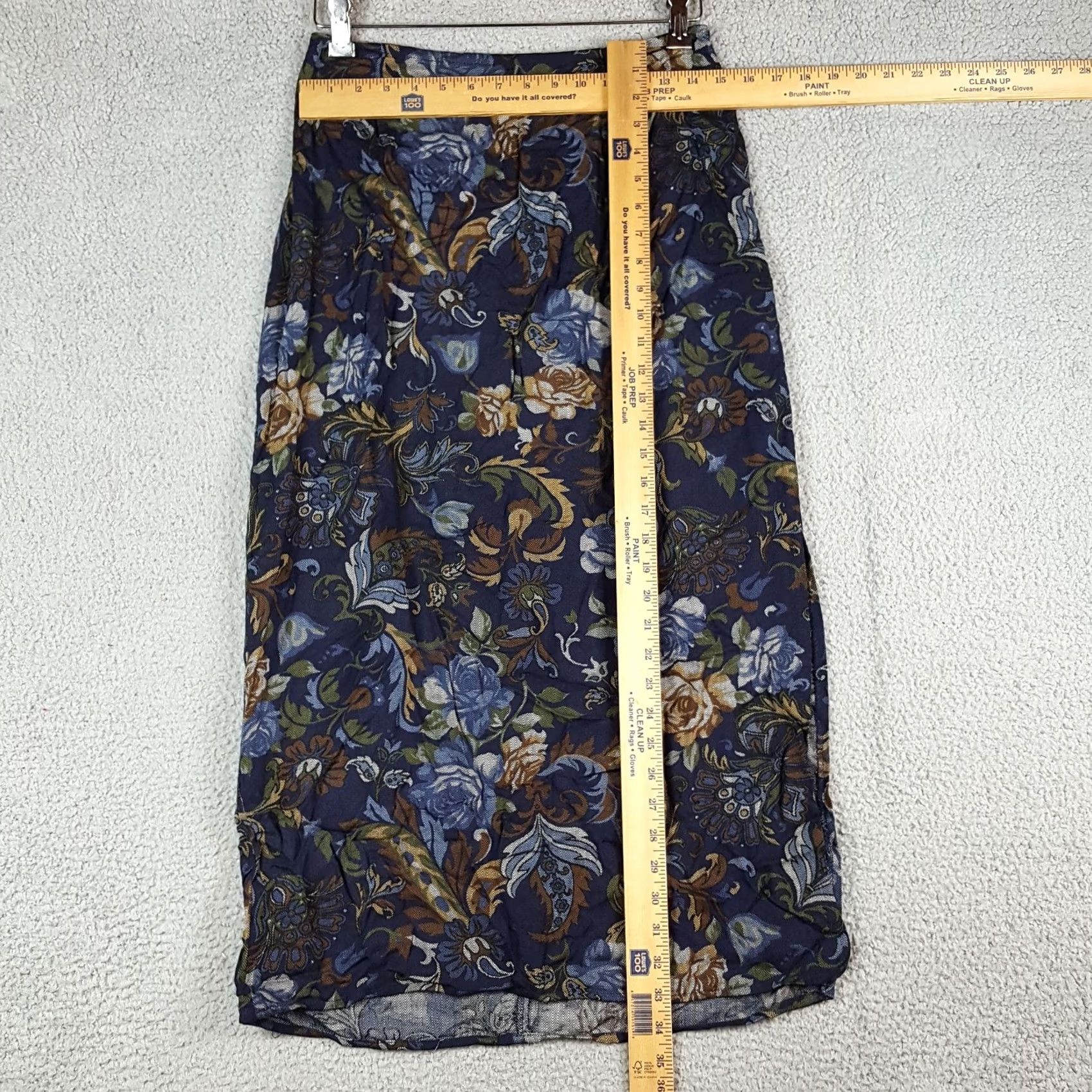 Vintage Vintage Floral Print Breathable Rayon Women's Size M Maxi Long Skirt Size 32" / US 10 / IT 46 - 4 Thumbnail