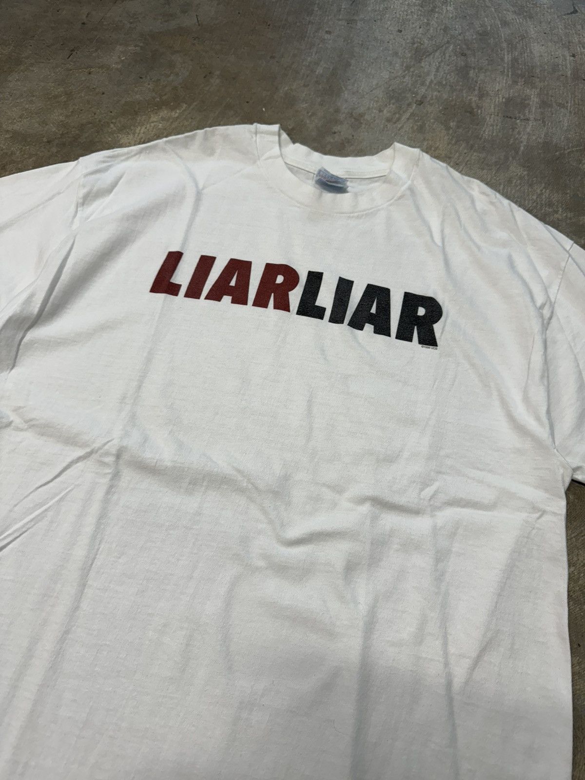 Vintage Vintage 90s 1996 Liar Liar Double Side Promo Movie T-Shirt Size US XXL / EU 58 / 5 - 5 Thumbnail