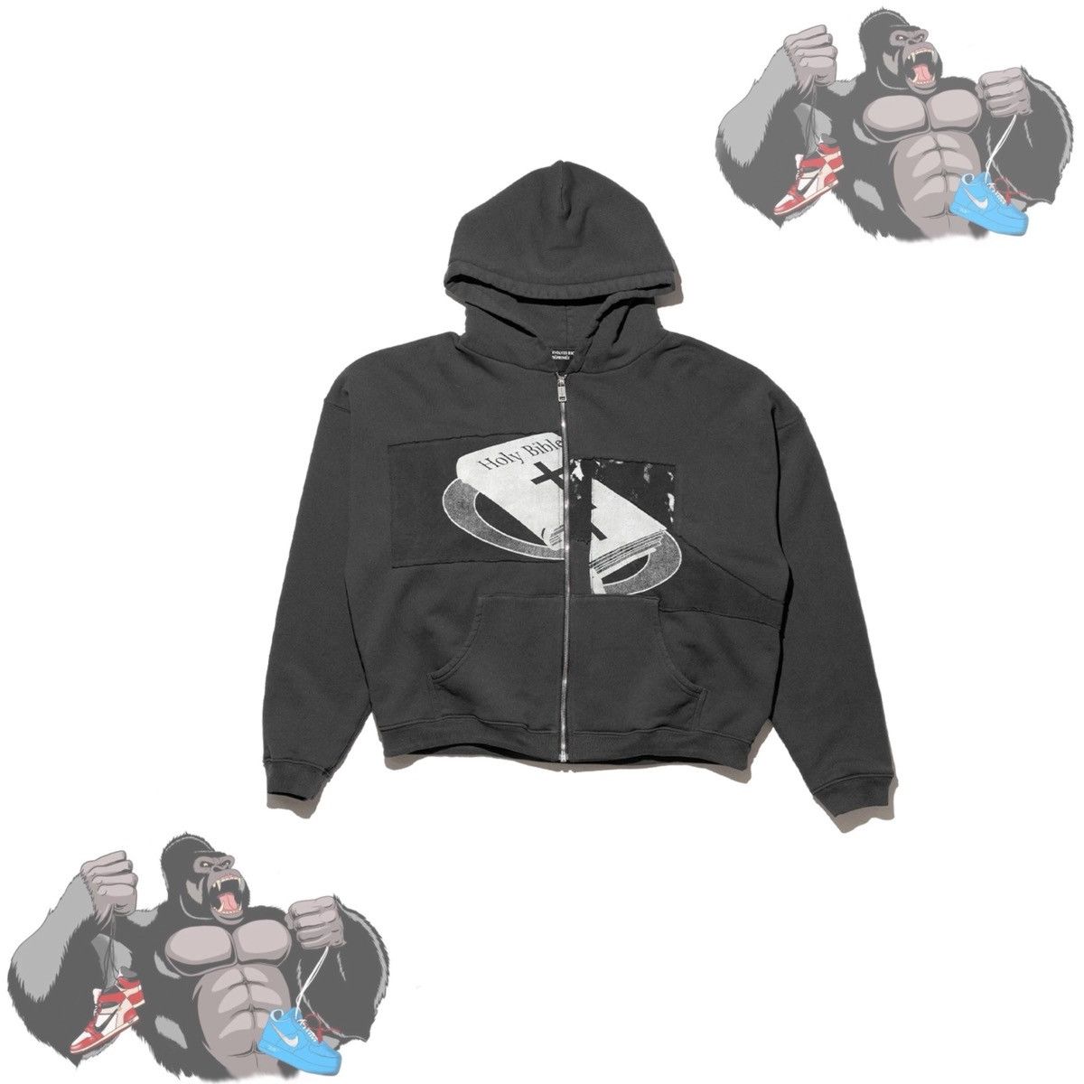 Enfants Riches Deprimes Enfants Riches Déprimés Holy Bible Assemblage Zip Hoodie Size US XXL / EU 58 / 5 - 1 Thumbnail