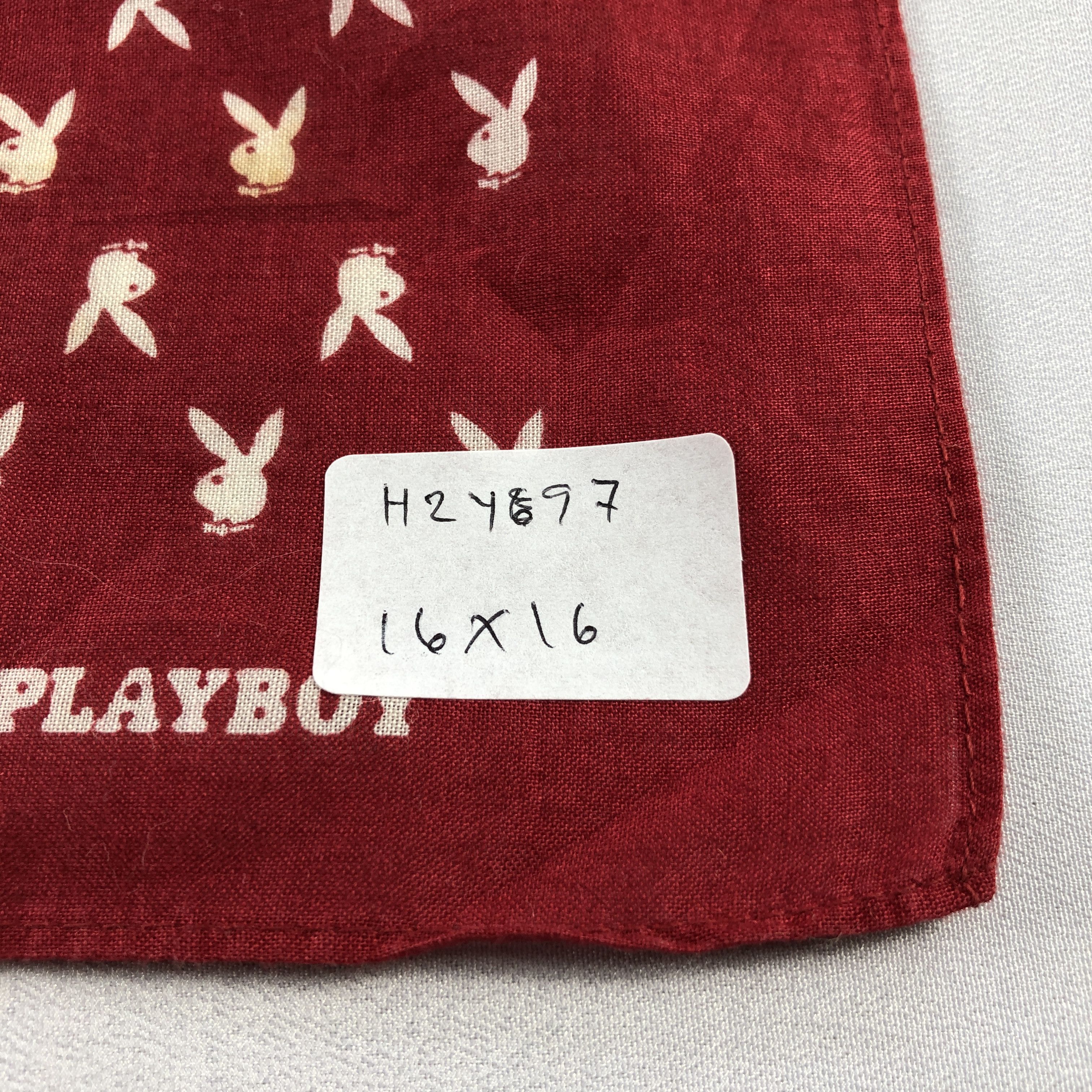 Playboy Playboy Rabbit Head Handkerchief Neckerchief Bandana H2497 Size ONE SIZE - 4 Thumbnail