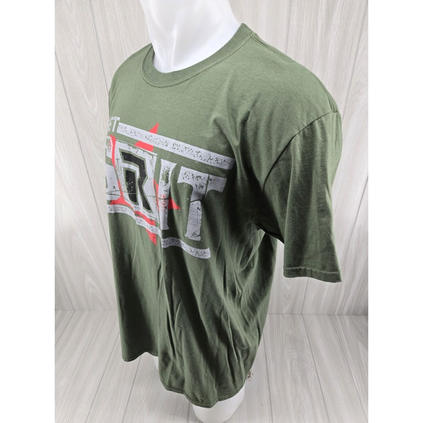 Vintage WWE Edge Get Grit Green Wrestling Mens T-Shirt XL Cotton Short Sleeve Crew Neck Graphic Tee Authentic Wear Size XL Mens Size US XL / EU 56 / 4 - 5 Thumbnail