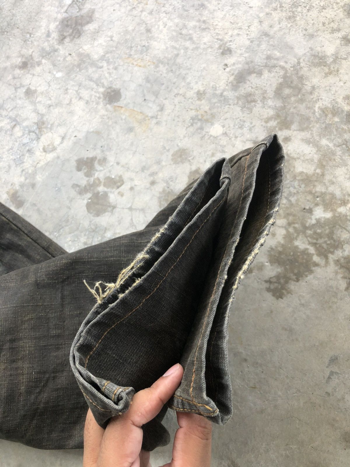 If Six Was Nine × Japanese Brand Japanese Crosbec Flared Jeans Distressed Denim Size US 30 / EU 46 - 13 Thumbnail