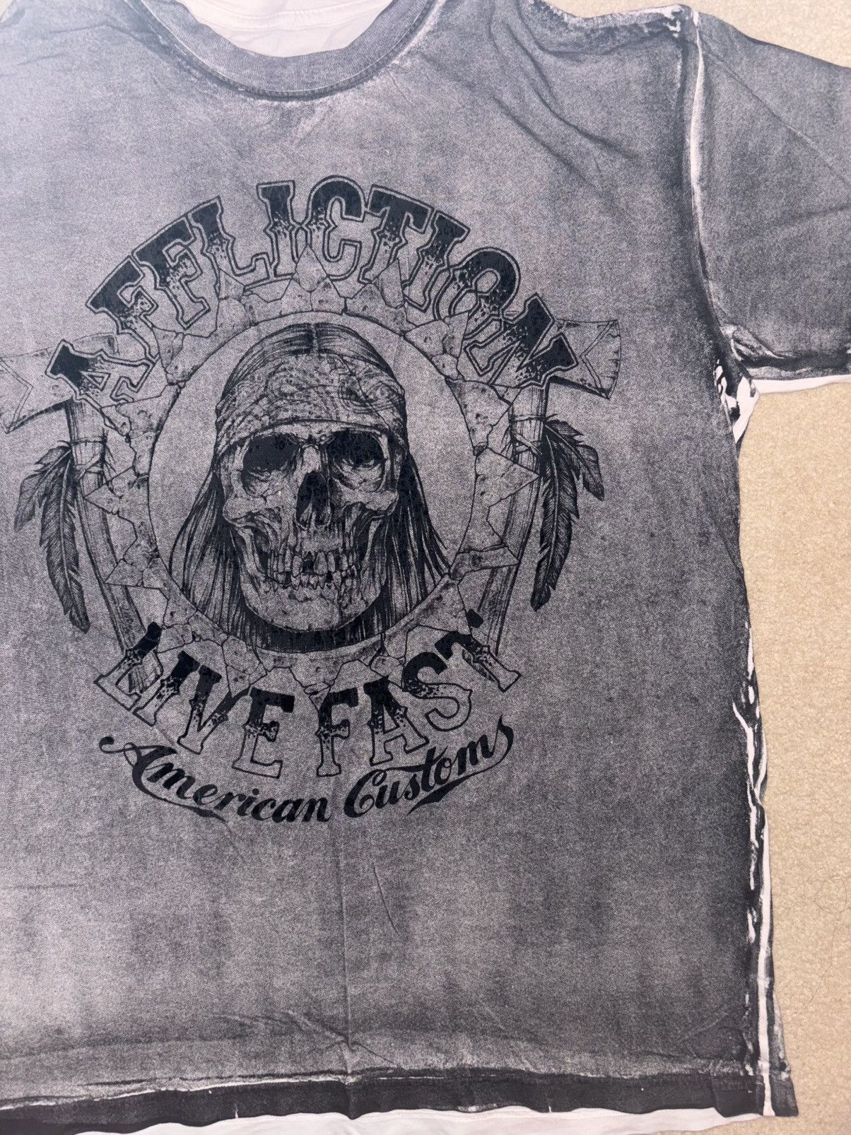 Affliction Y2K Affliction Skull T-Shirt Mens Size L Motorcycles Size US L / EU 52-54 / 3 - 2 Thumbnail