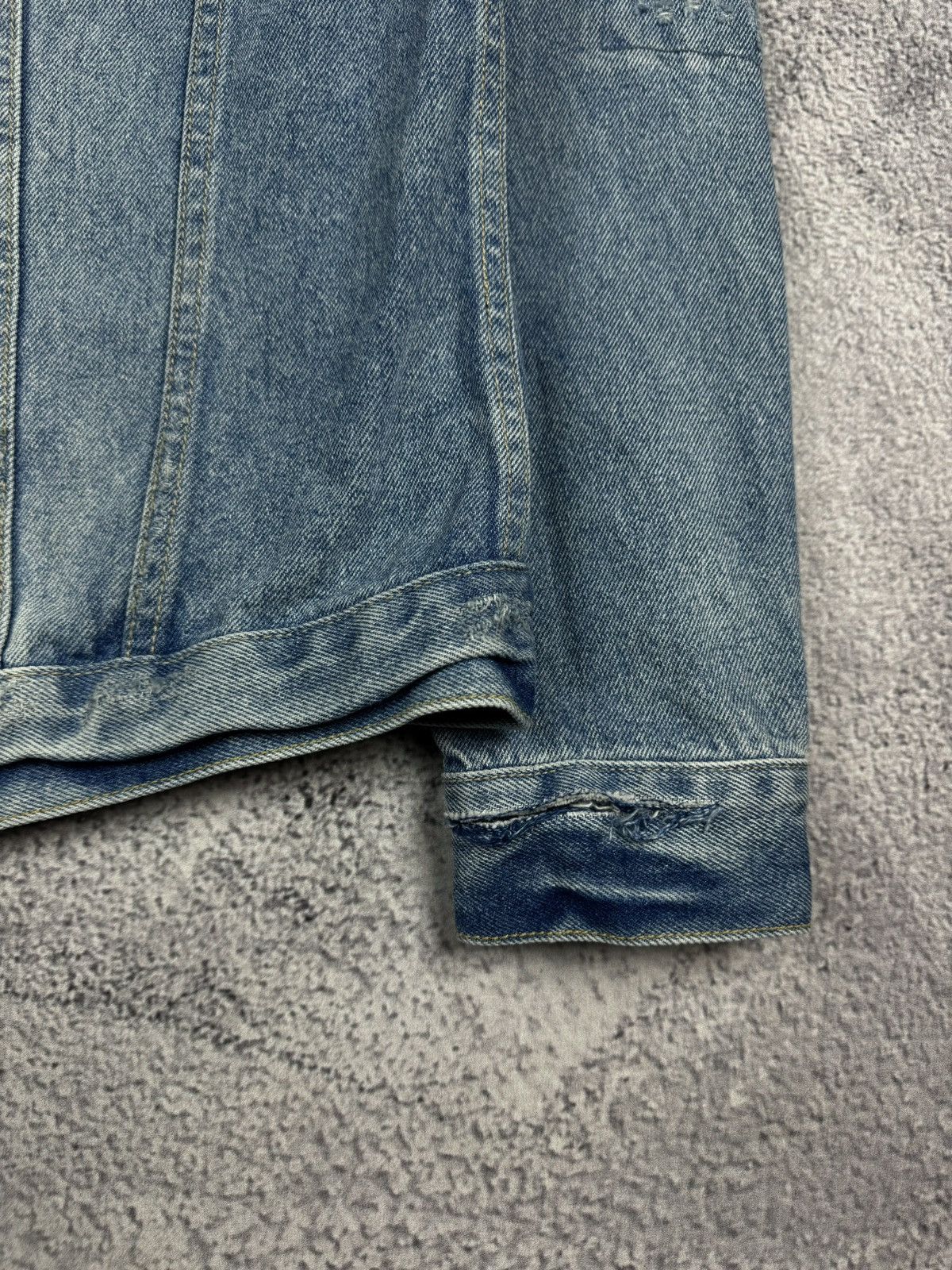 Allsaints All Saints Spitalfields Dustout Distressed Denim Jacket Size US M / EU 48-50 / 2 - 9 Thumbnail