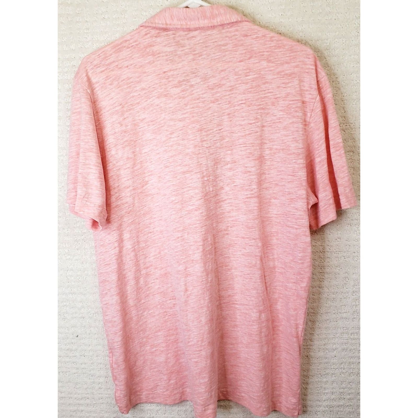 Peter Millar Peter Millar Polo Shirt Men's M Heathered Pink Coral Short Sleeve Golf Casual Boys Mens Womens Size US M / EU 48-50 / 2 - 6 Thumbnail