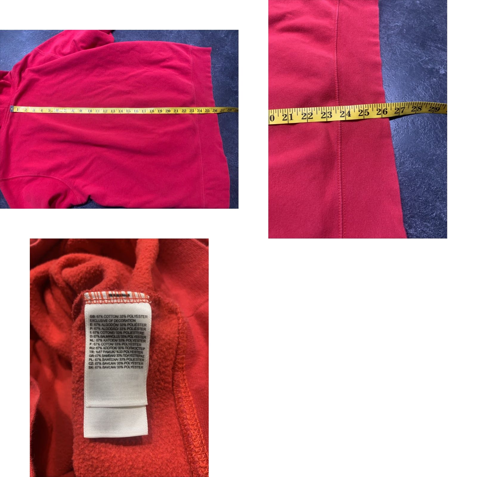 The North Face The North Face Hoodie Men Large L Red Outdoor Pullover with Spellout Logo Size US L / EU 52-54 / 3 - 8 Thumbnail