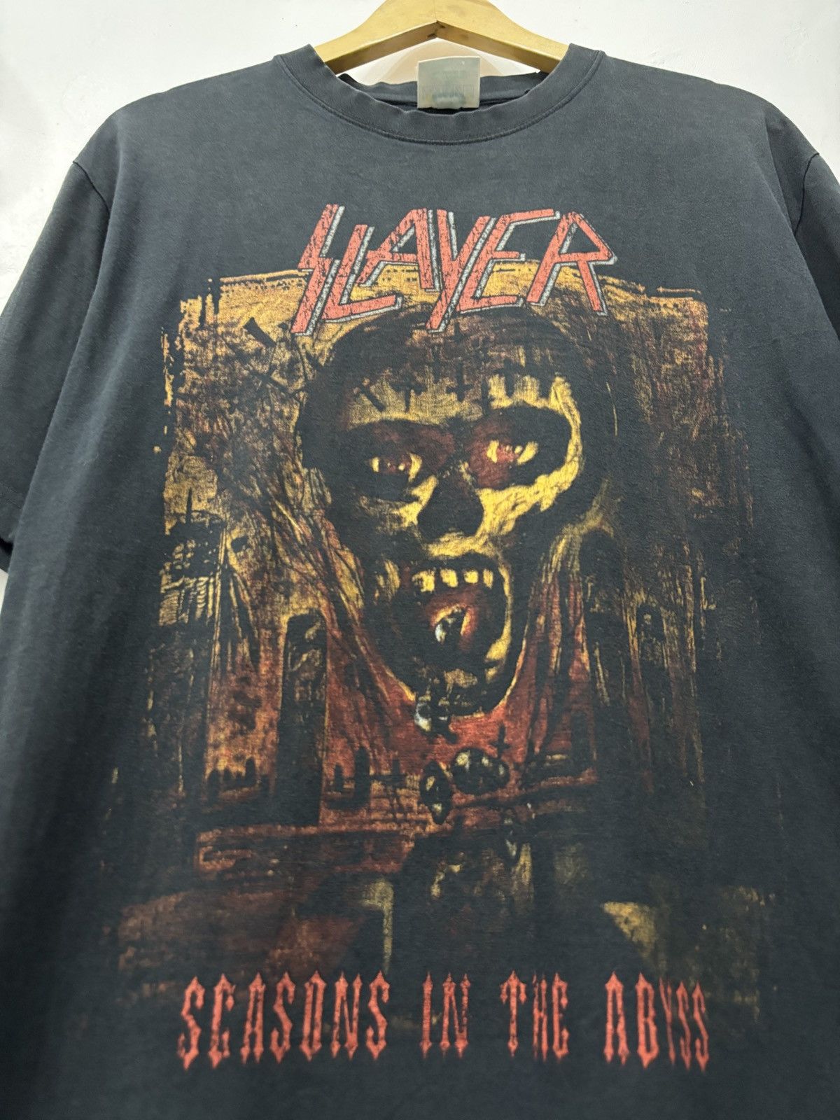 Band Tees Vintage Slayer Seasons In The Abyss Size US XL / EU 56 / 4 - 5 Thumbnail