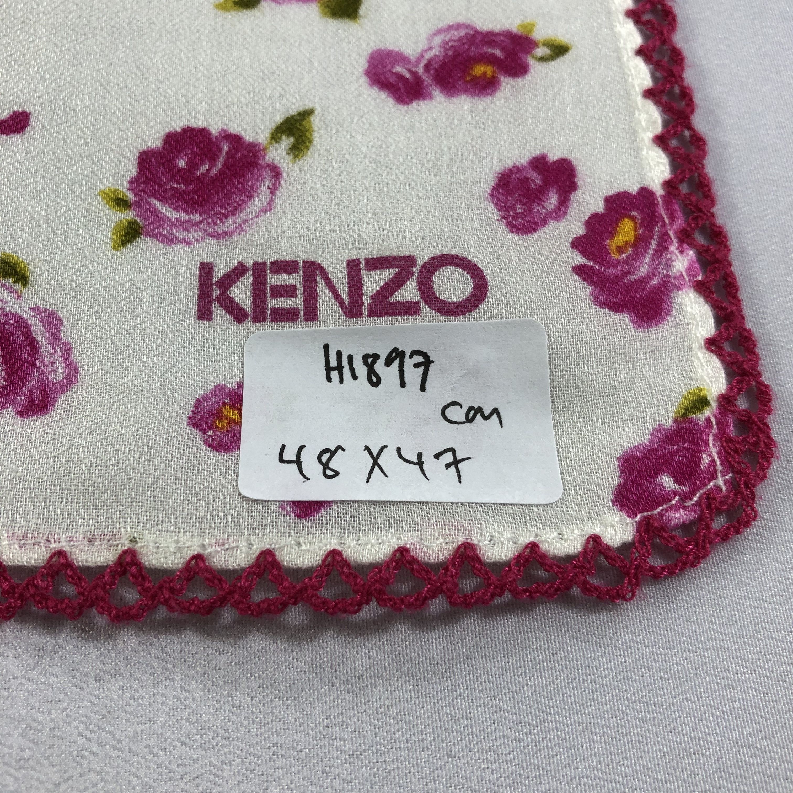 Kenzo Kenzo Floral Handkerchief Neckerchief Bandana H1897 Size ONE SIZE - 7 Thumbnail