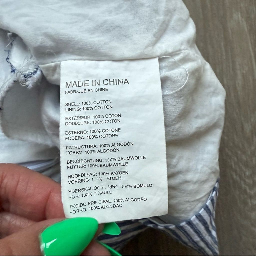 Club Monaco Club Monaco Blue and White Mini Sundress Size S / US 4 / IT 40 - 14 Thumbnail