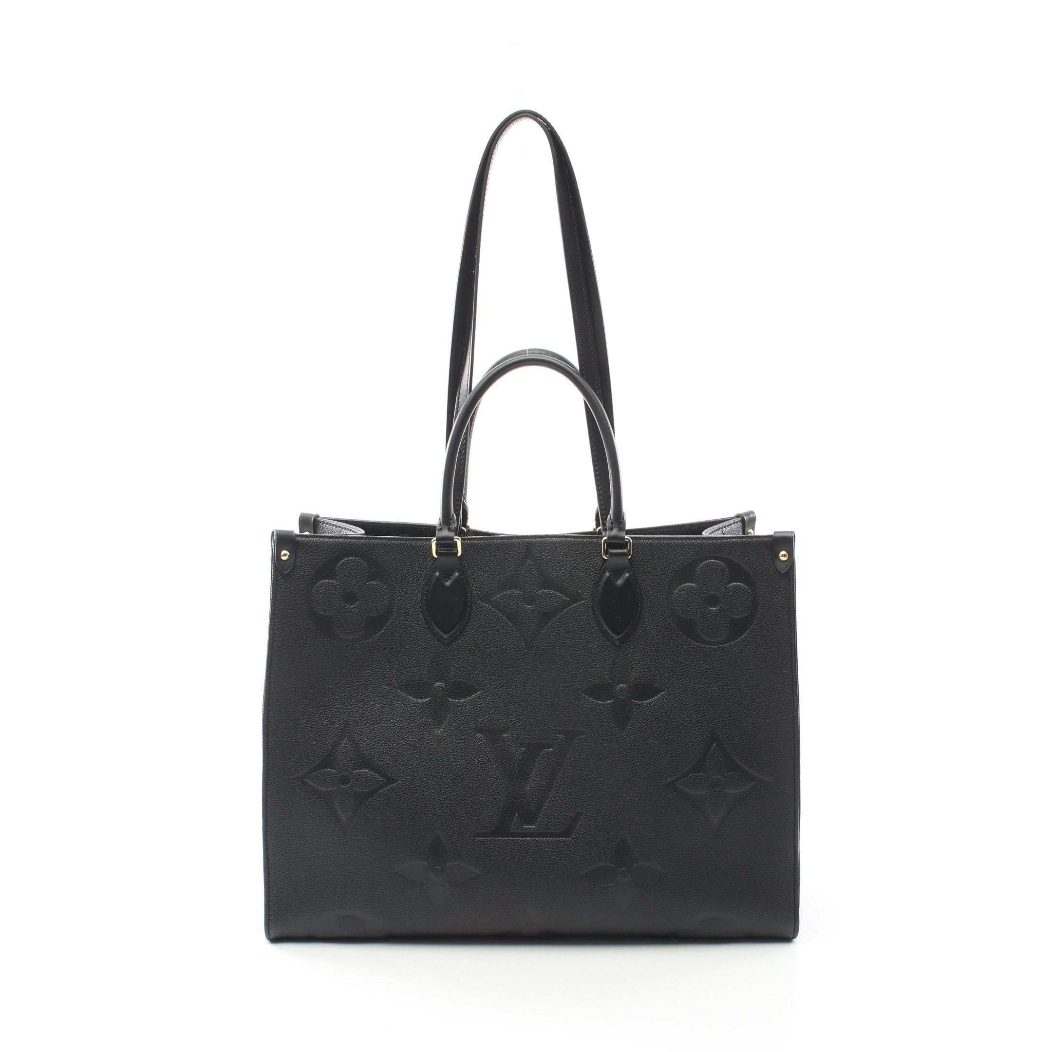 Louis Vuitton Louis Vuitton On-The-Go Gm Monogram Empreinte Noir Shoulder Bag Tote Leather Black Size ONE SIZE - 1 Thumbnail