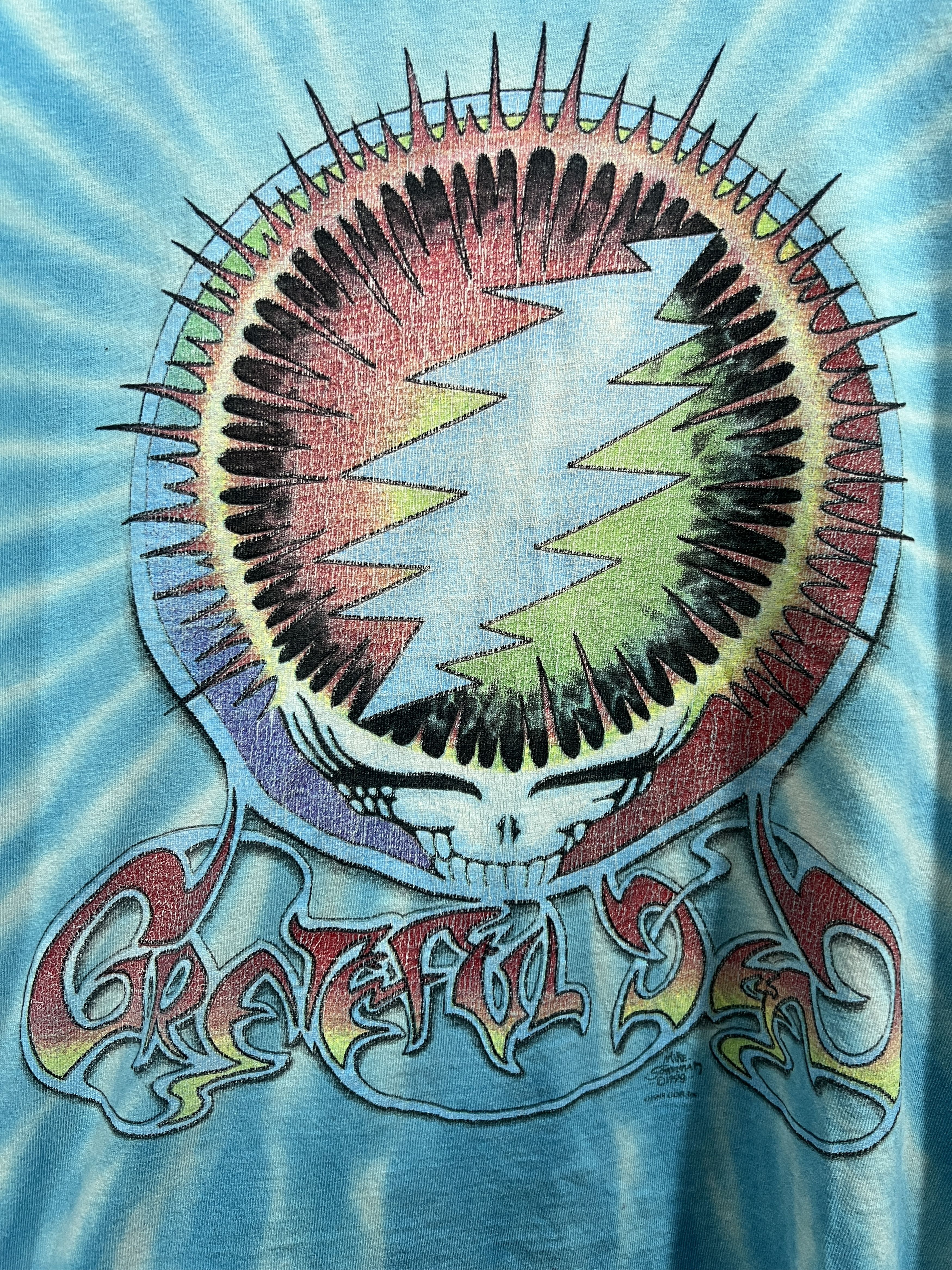 Band Tees Vintage 90s Grateful Dead L/S Tie Dye Band Tee (M) GTME646 Size US M / EU 48-50 / 2 - 2 Thumbnail