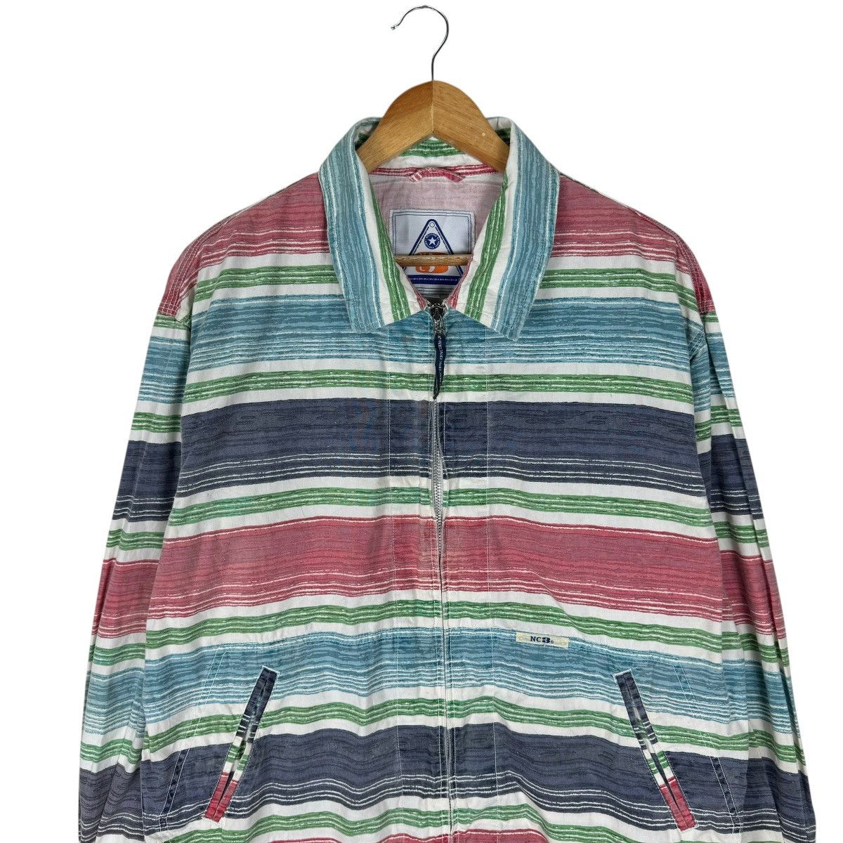 Nigel Cabourn × Vintage 🔥NIGEL CABOURN RAINBOW STRIPED JACKET Size US L / EU 52-54 / 3 - 3 Thumbnail