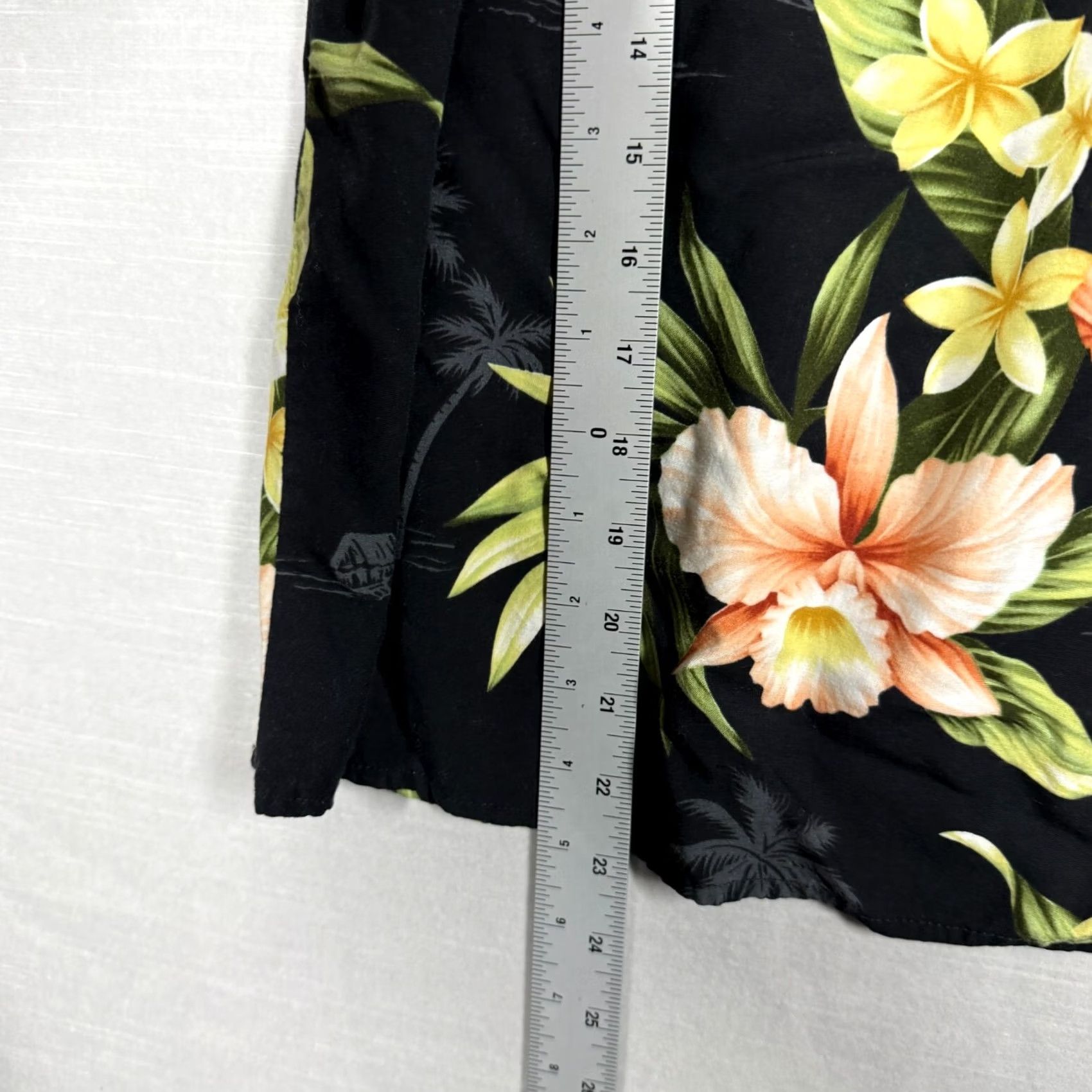 ALOHAS Sandwich Isle Top Womens Large Black Floral Hawaii Vacation Aloha Flowy Casual Size L / US 10 / IT 46 - 7 Thumbnail