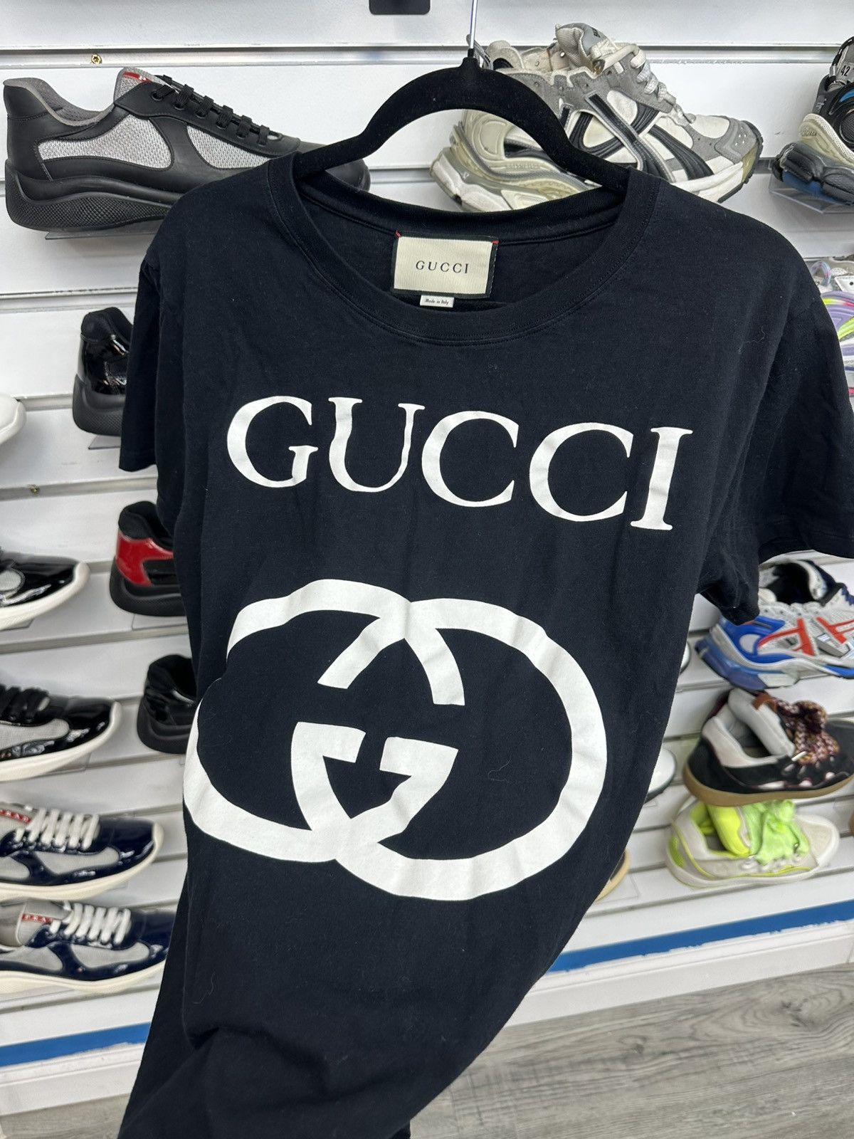 Gucci Gucci Interlocking GG Logo Black Tee Size US S / EU 44-46 / 1 - 2 Thumbnail