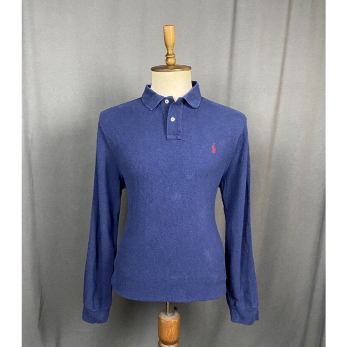 Polo Ralph Lauren Polo Ralph Lauren Men's Blue Collared Polo Longsleeve Sweate Size US XL / EU 56 / 4 - 1 Thumbnail