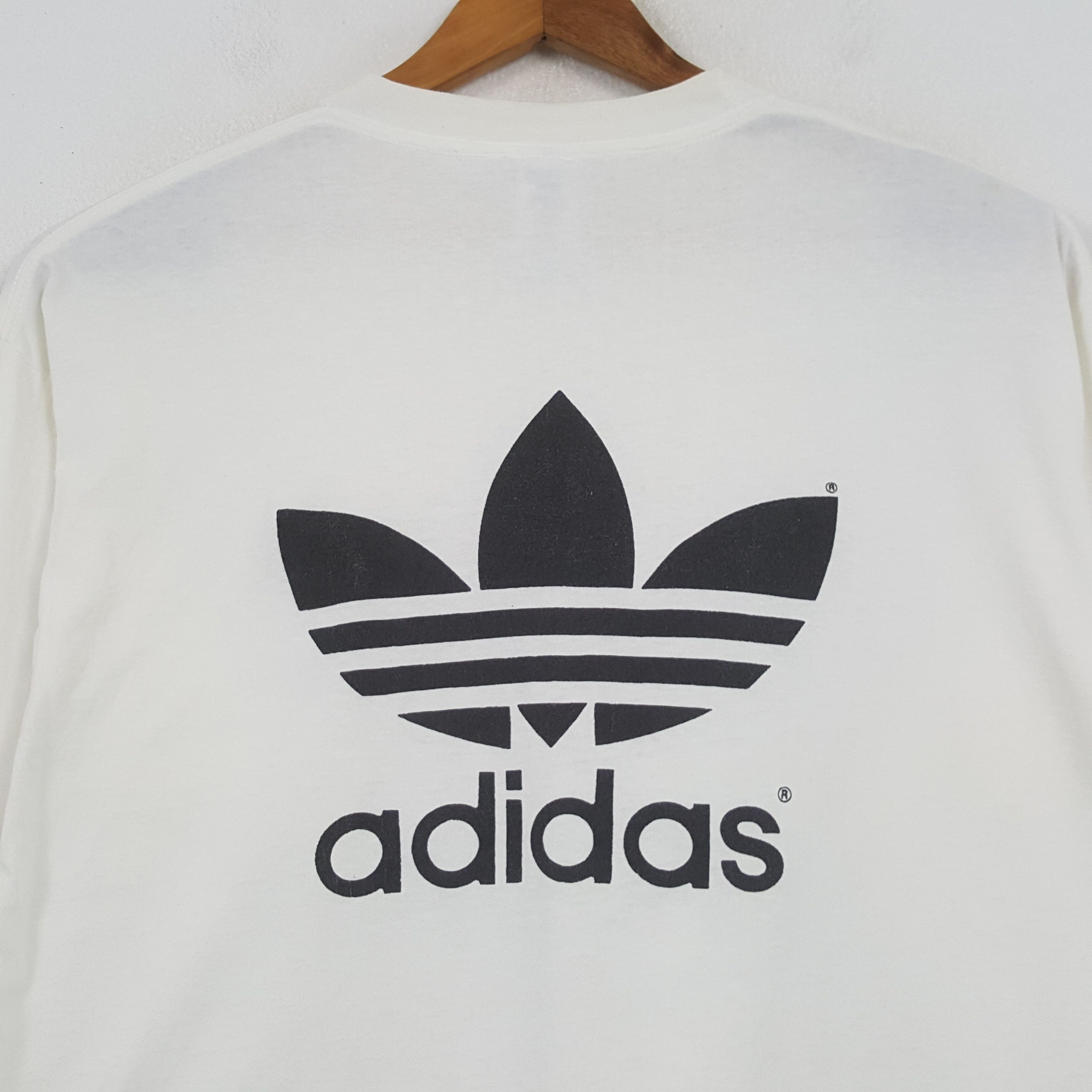 Adidas × Vintage Vintage ADIDAS Big Logo Sportswear T-shirt C285N75 Size US XL / EU 56 / 4 - 4 Thumbnail