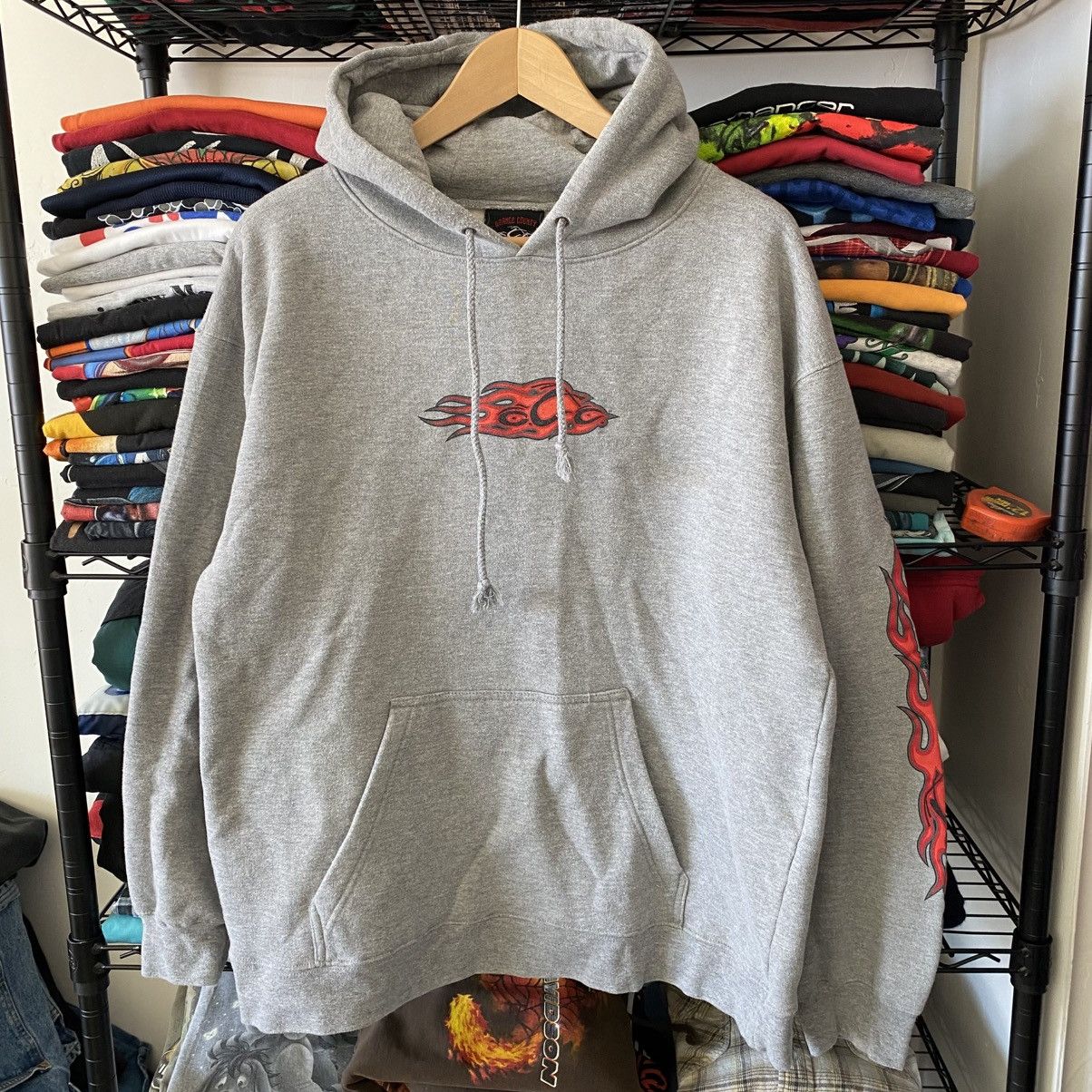 Other Vintage Orange County Choppers Hoodie Sweatshirt Grey 1990s Size US L / EU 52-54 / 3 - 1 Thumbnail