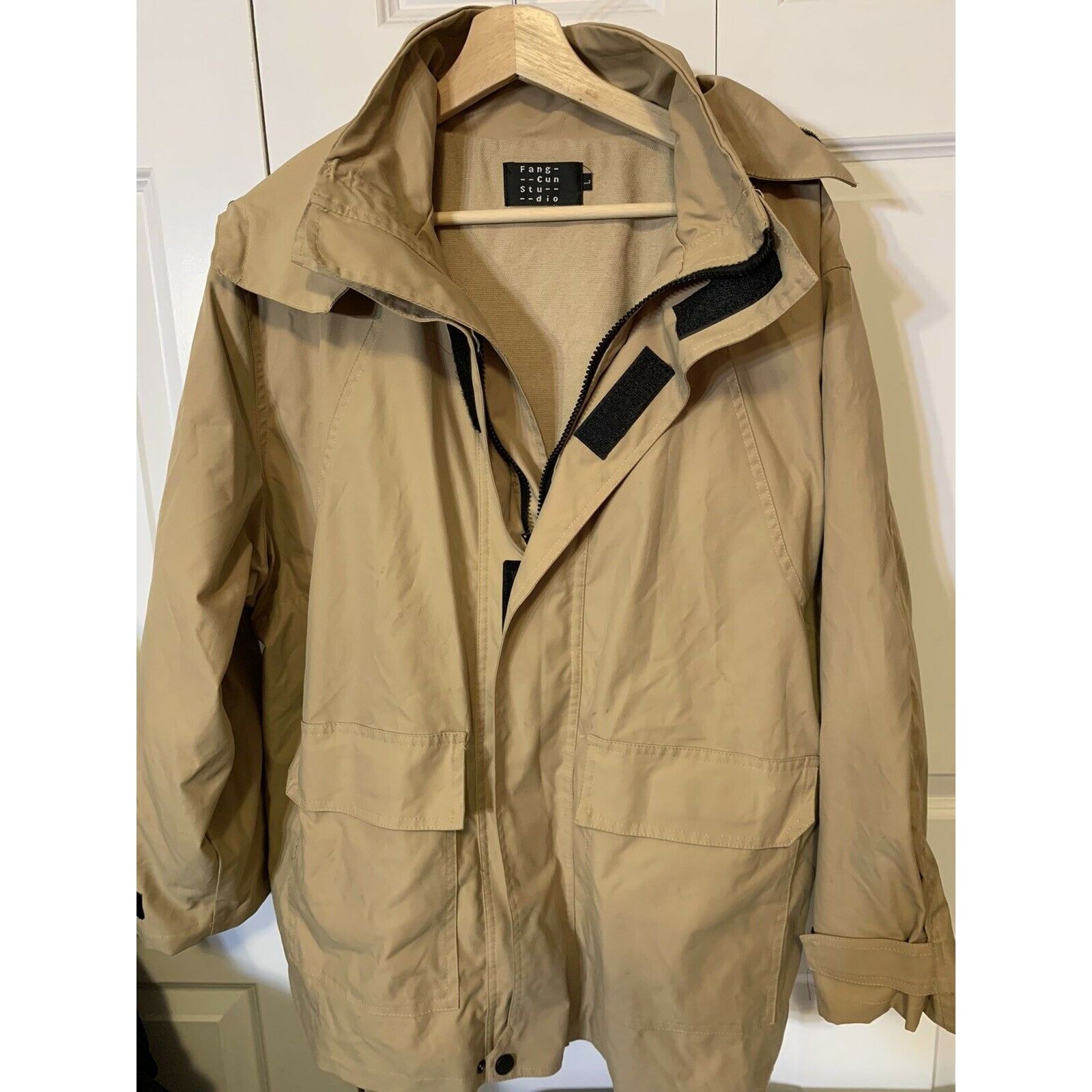 Other Fang-Cun Studio Jacket Women’s Sz L Tan Hood Size L / US 10 / IT 46 - 3 Thumbnail