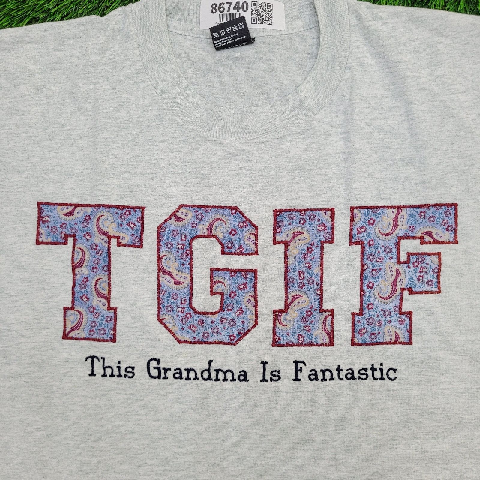 Fruit Of The Loom Vintage 80s TGIF "This Grandma Is Fantastic" Shirt Womens XL Size XL / US 12-14 / IT 48-50 - 3 Thumbnail