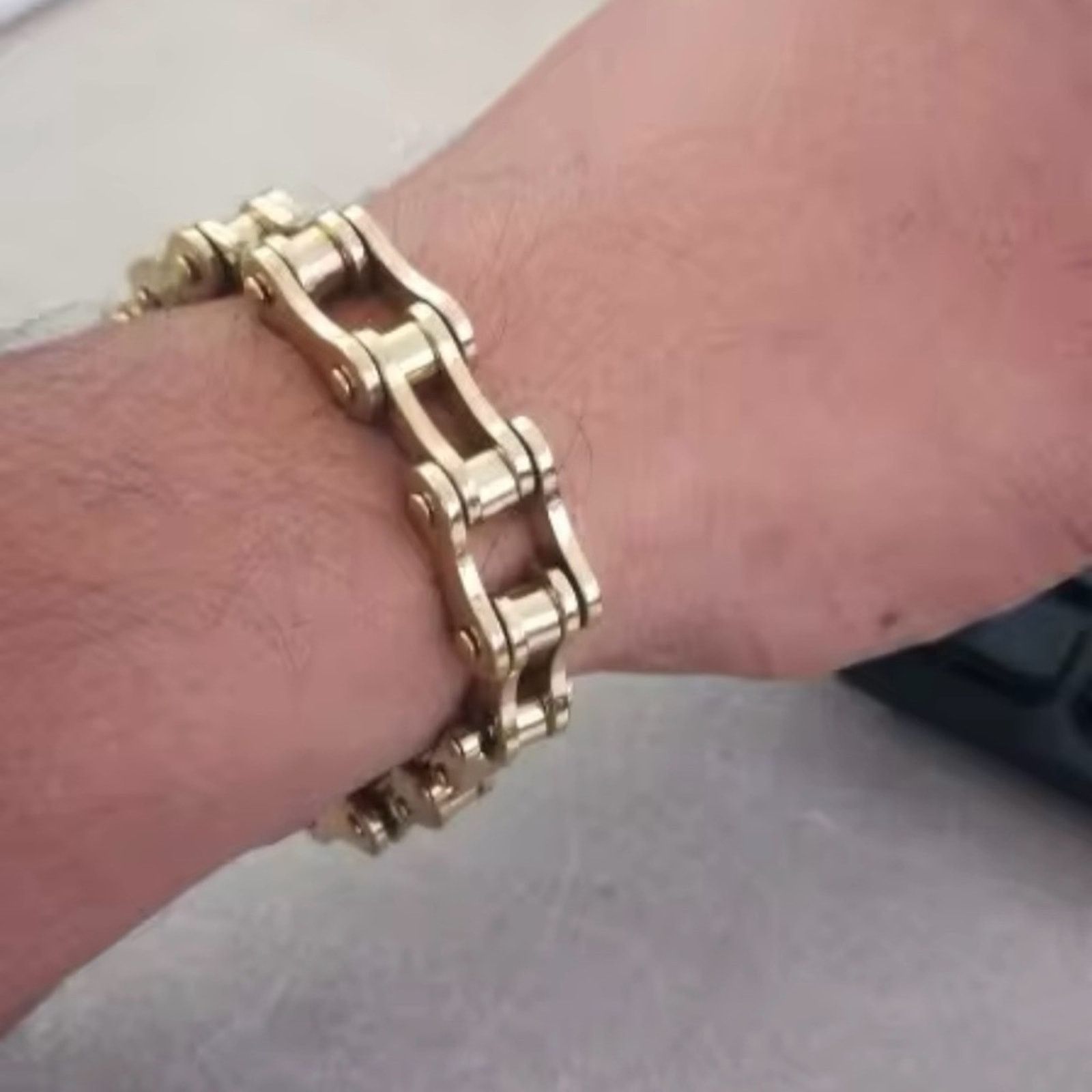 Other Punk Rock Biker 316L Stainless Steel Mens Bracelet Size ONE SIZE - 3 Thumbnail