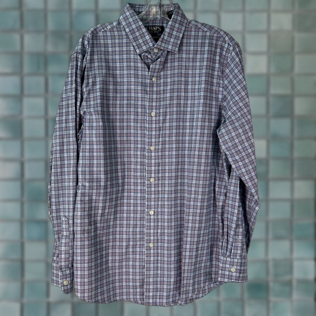 Chaps **Chaps Mens Blue Plaid Flannel Casual Button Front Shirt Size M** User: Chaps Mens Blue Plaid Flannel Casual Button Front Shirt Size M Size US M / EU 48-50 / 2 - 1 Thumbnail