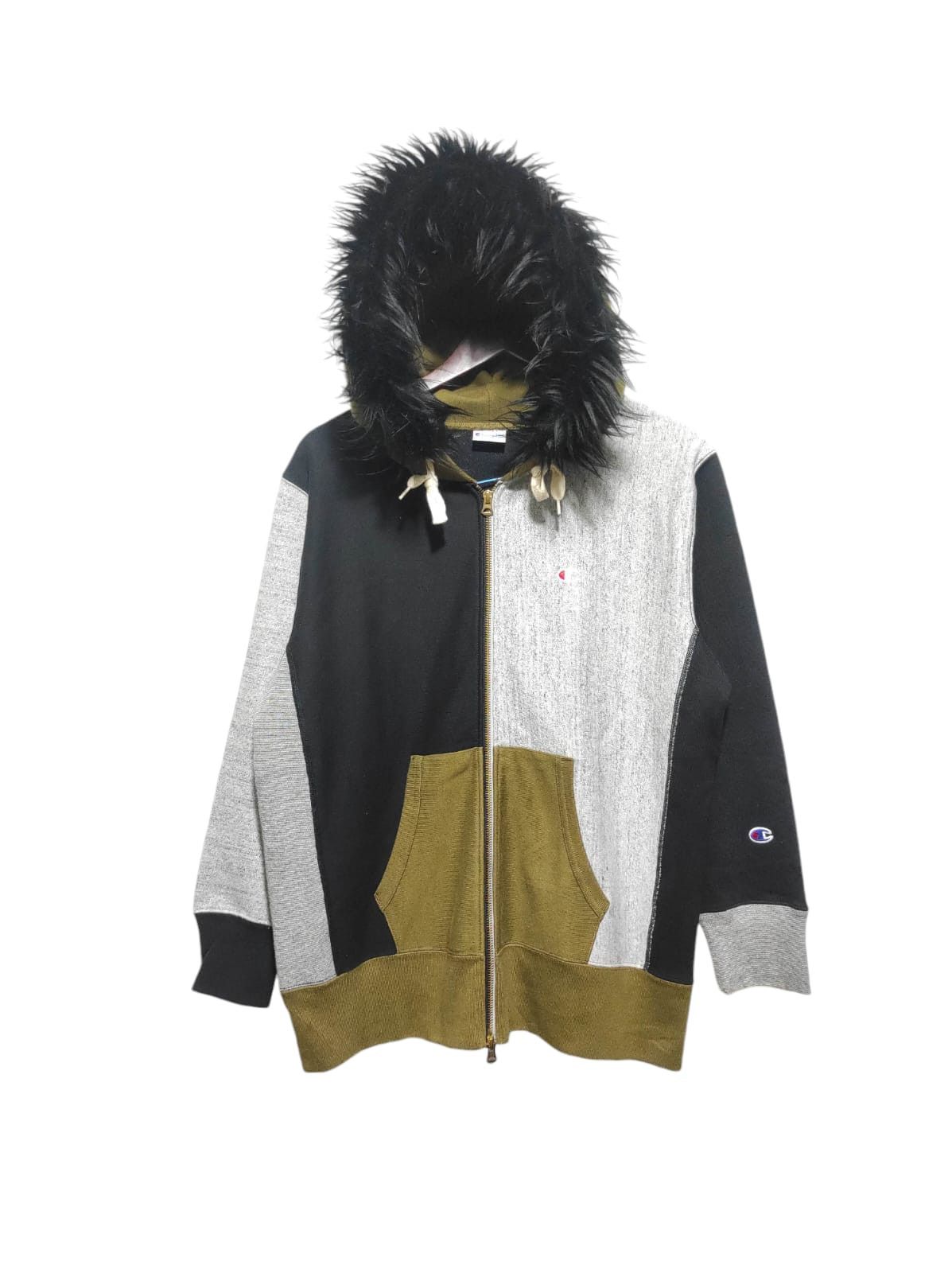 Hysteric Glamour Champion Patchwork Double Zip Fur Hoodie LGB style Size US S / EU 44-46 / 1 - 2 Thumbnail