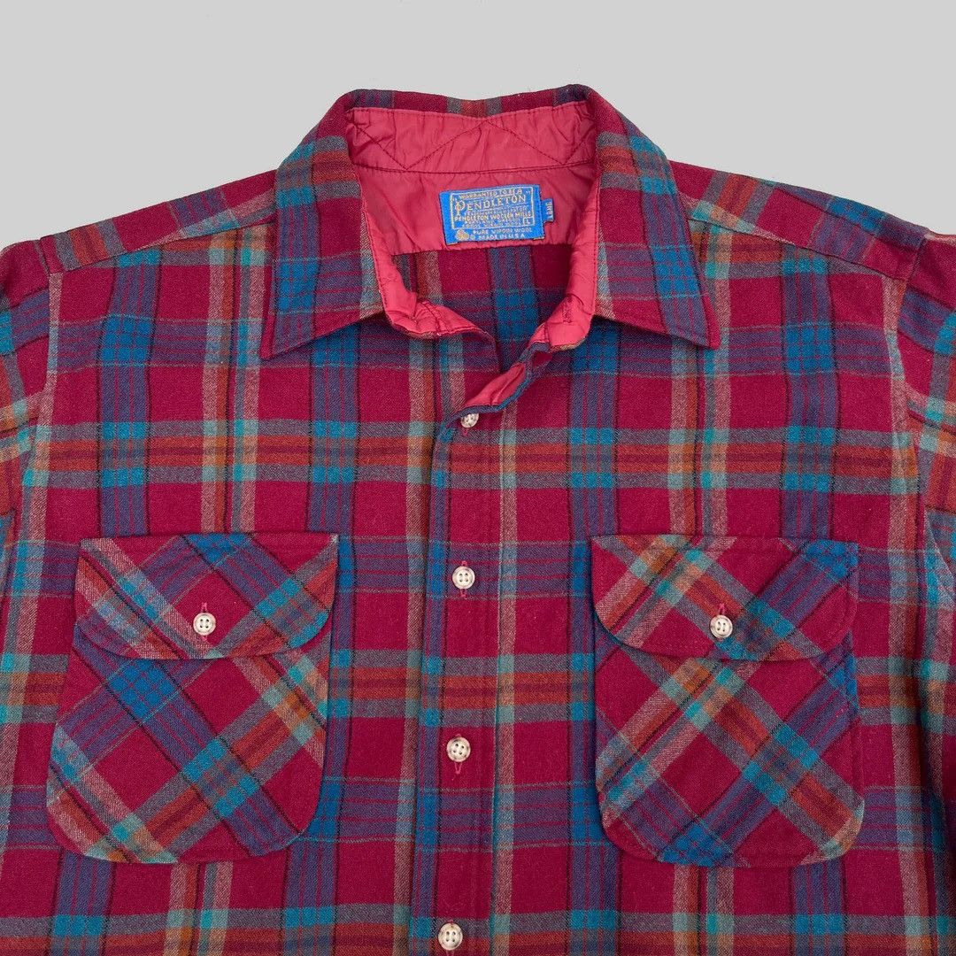 Pendleton × Vintage Pendleton 1980 80s Vintage L/S USA Made Wool Over Shirt Size US L / EU 52-54 / 3 - 2 Thumbnail