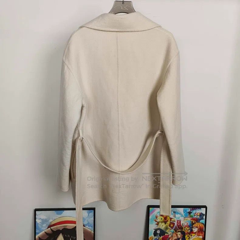 Hermes Hermes Ivory White Cashmere Overcoat Size XS / US 0-2 / IT 36-38 - 3 Thumbnail