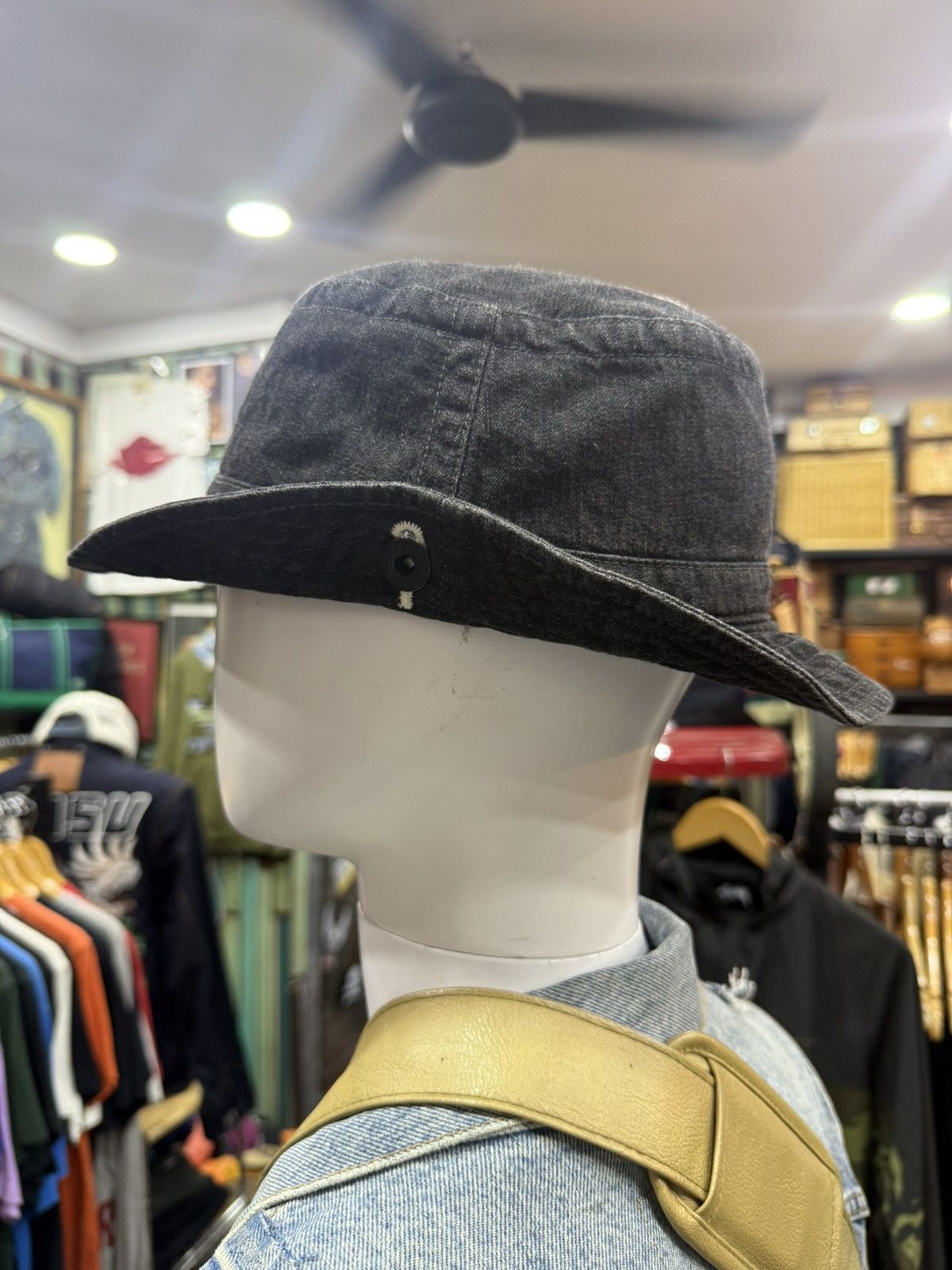 Japanese Brand C4LA Heroic denim bucket hat Size ONE SIZE - 2 Thumbnail