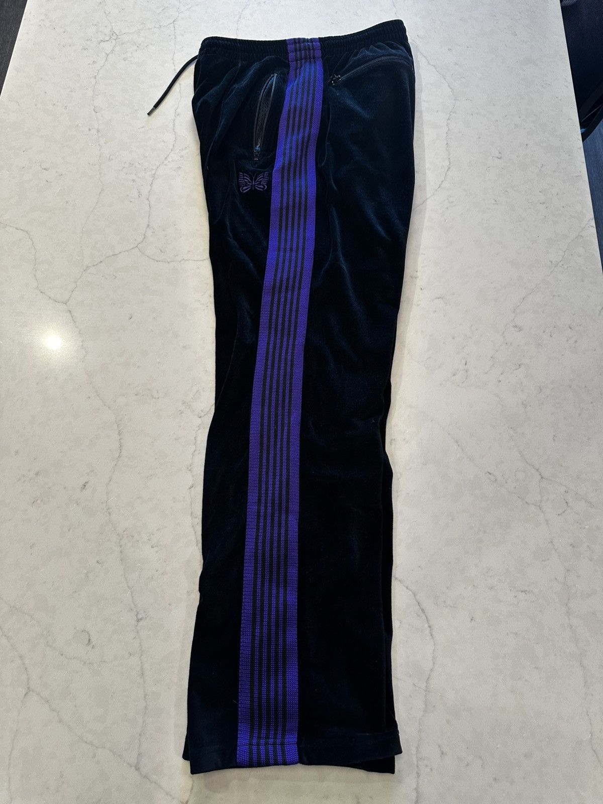 Needles Needles Velour Narrow Track Pants Size US 34 / EU 50 - 2 Thumbnail