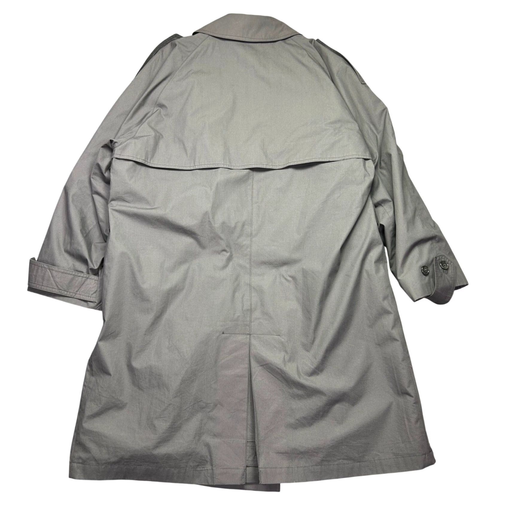 Ralph Lauren VTG Chaps Ralph Lauren Mens Coat Trench Wool Liner Removable 40R Gray Long C Size US XXS / EU 40 - 2 Thumbnail