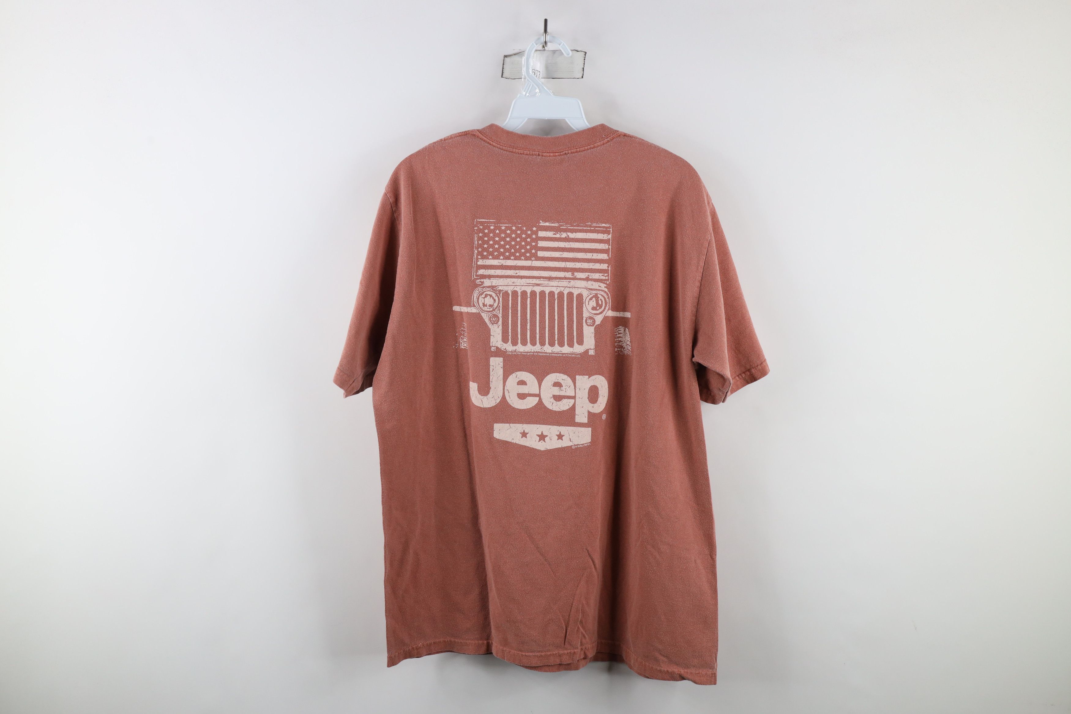 Vintage Vintage Jeep Motor Co Dye Stonewash Spell Out T-Shirt Cotton Size US M / EU 48-50 / 2 - 11 Thumbnail