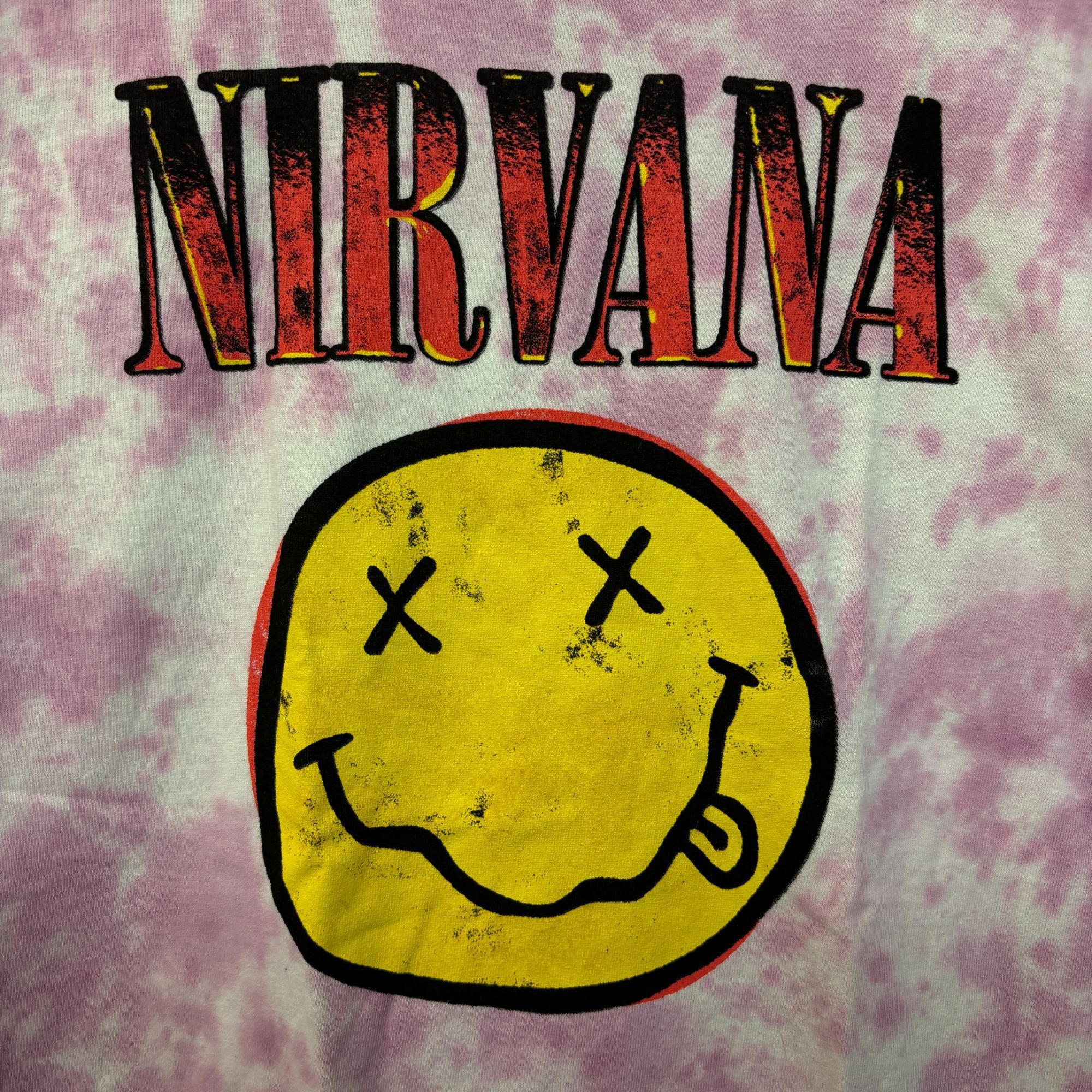 Nirvana Nirvana Nevermind Smiley Face tiedye grunge Tshirt size medi Size US M / EU 48-50 / 2 - 2 Thumbnail