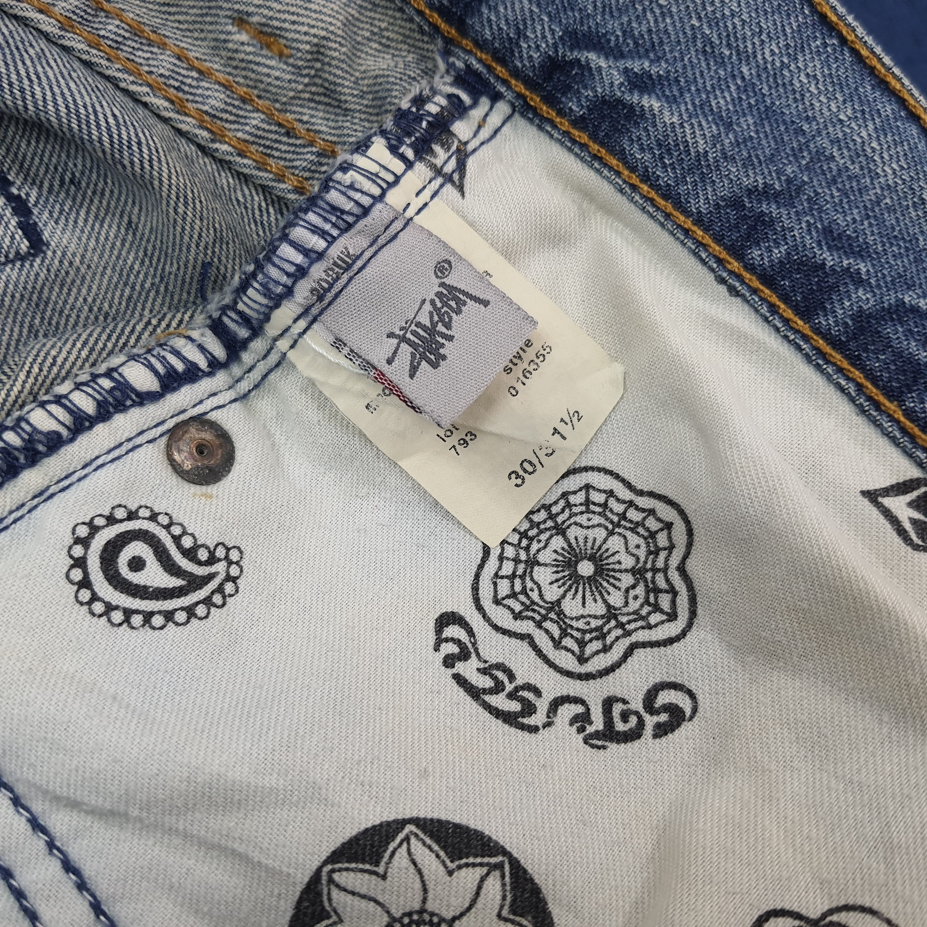 Stussy Vintage Stussy Rough n Rugged Denim Custom Logo Jeans C228N9 Size US 31 - 9 Thumbnail