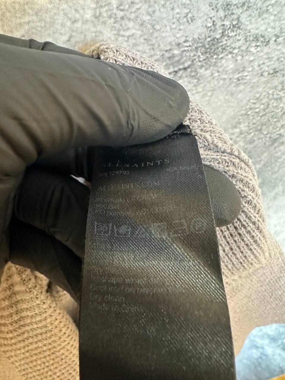 Allsaints ALLSAINTS FORRAM LS CREW Distressed Sweater Waffle Knit AG Size US S / EU 44-46 / 1 - 14 Thumbnail