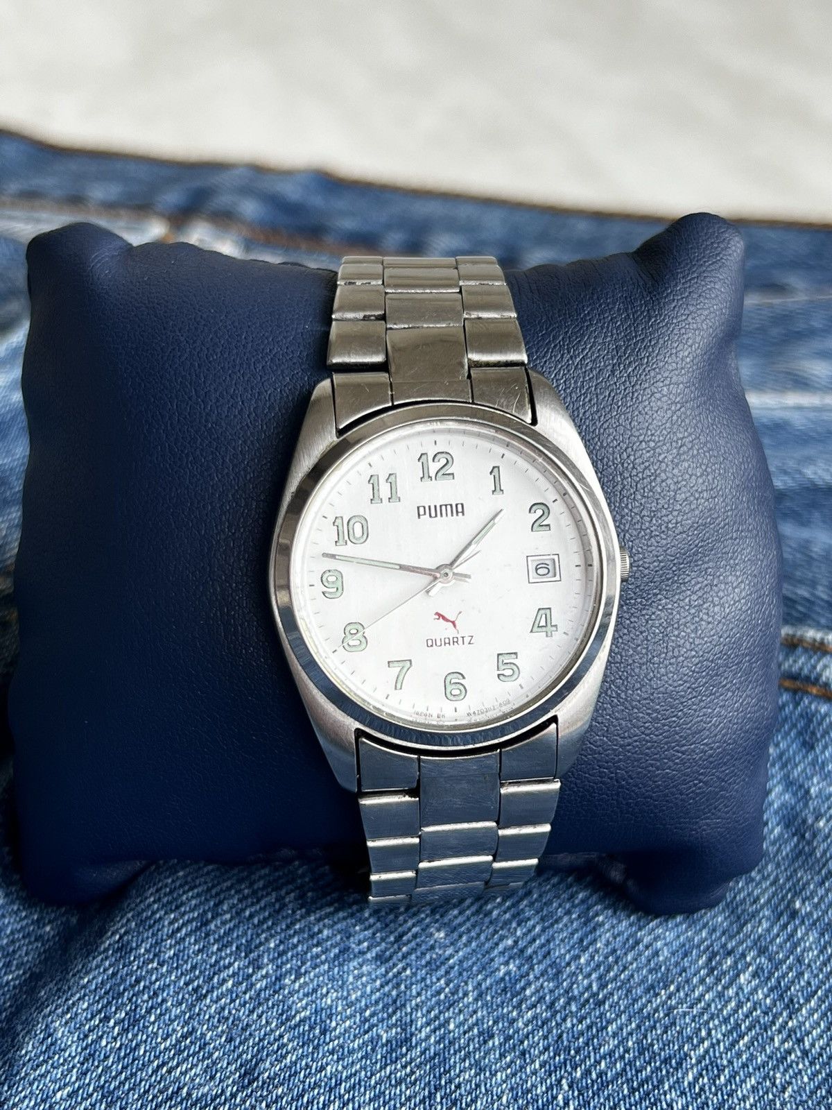 Puma 90s Puma Vintage Watch classic logo Japan y2k silver chrome Size ONE SIZE - 2 Thumbnail