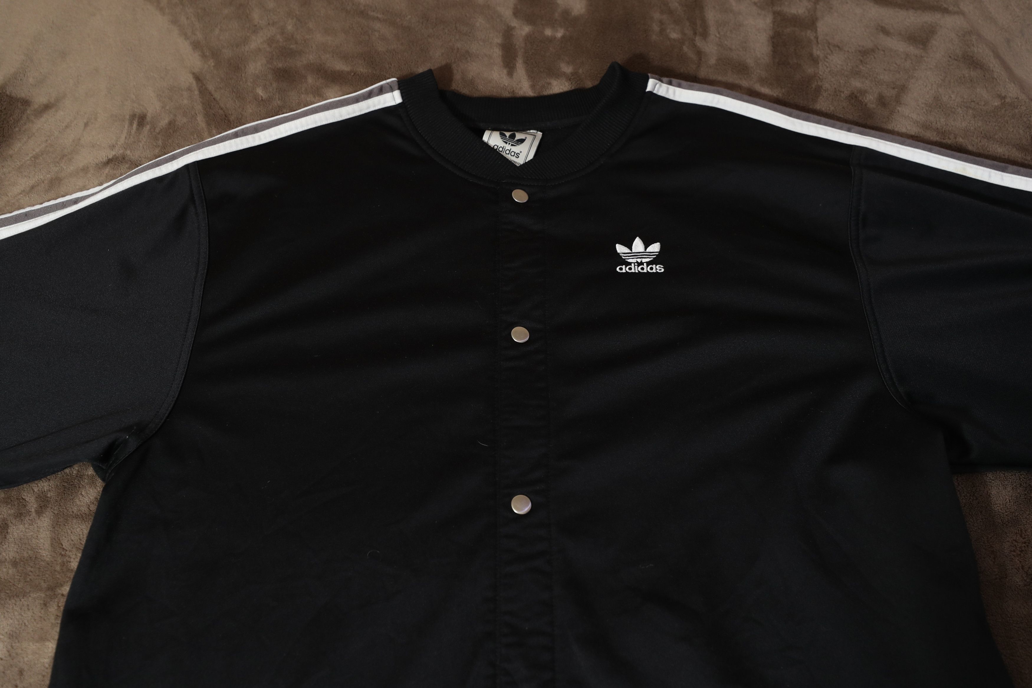 Adidas Vintage Adidas Snap On Warm Up Shirt (XL) Size US XL / EU 56 / 4 - 3 Thumbnail