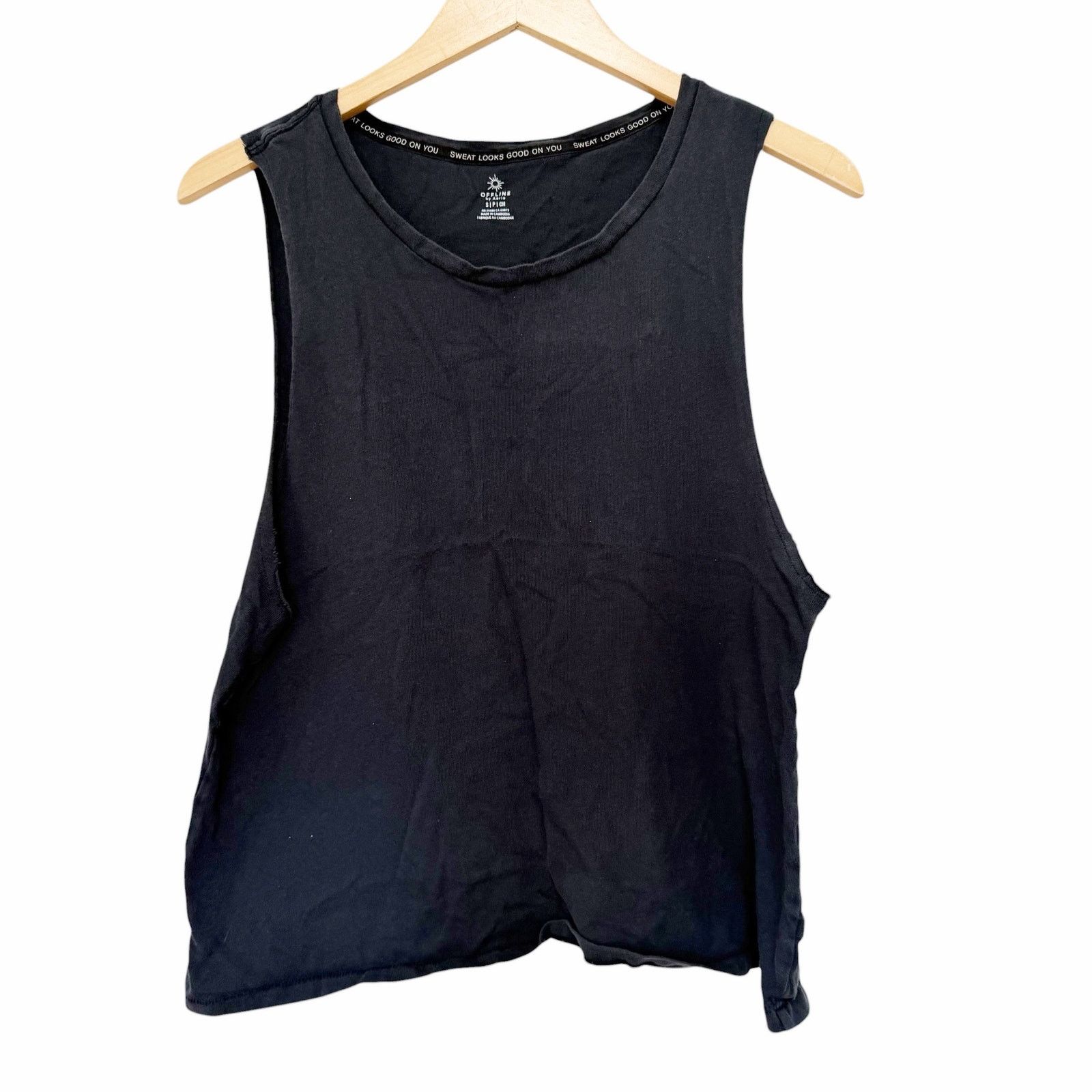 Other Aerie Offline Lot of 2 Gray Muscle Tank Tops Sz S Size S / US 4 / IT 40 - 5 Thumbnail