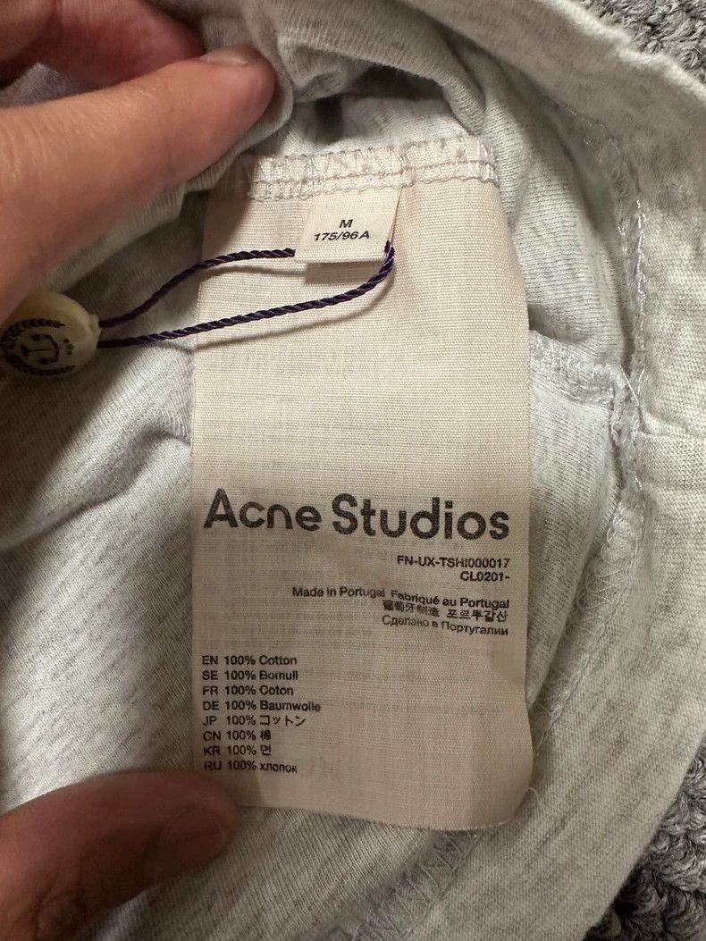 Acne Studios acne studios Grey round-neck T-shirt 2506-Nextarrow Size US M / EU 48-50 / 2 - 6 Thumbnail