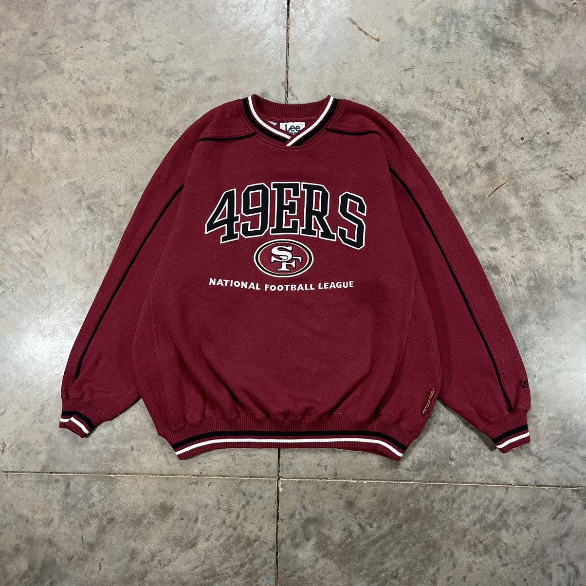 Vintage Lee Sport San Francisco 49ers Hooded Sweatshirt XL 90s Football