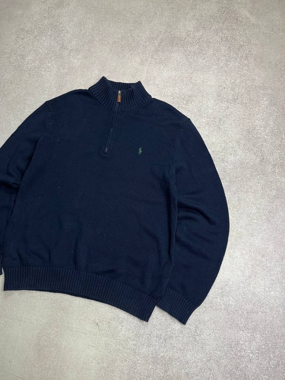 Polo Ralph Lauren × Vintage VINTAGE POLO RALPH LAUREN QUARTER ZIP SWEATER Y2K L Size US L / EU 52-54 / 3 - 2 Thumbnail