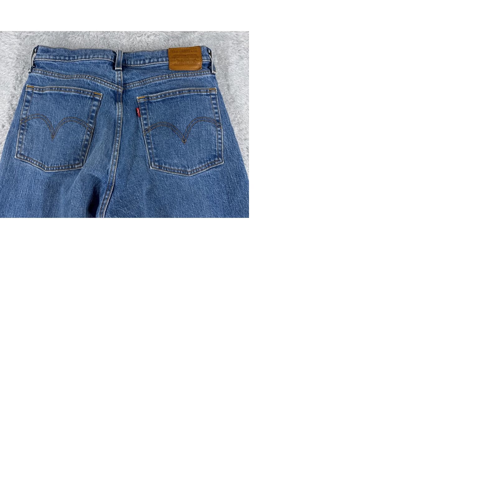 Levi's Levi's Jeans Womens 29 Blue Denim Wedgie Straight Button 28x24 Vintage No Size 29" - 10 Thumbnail