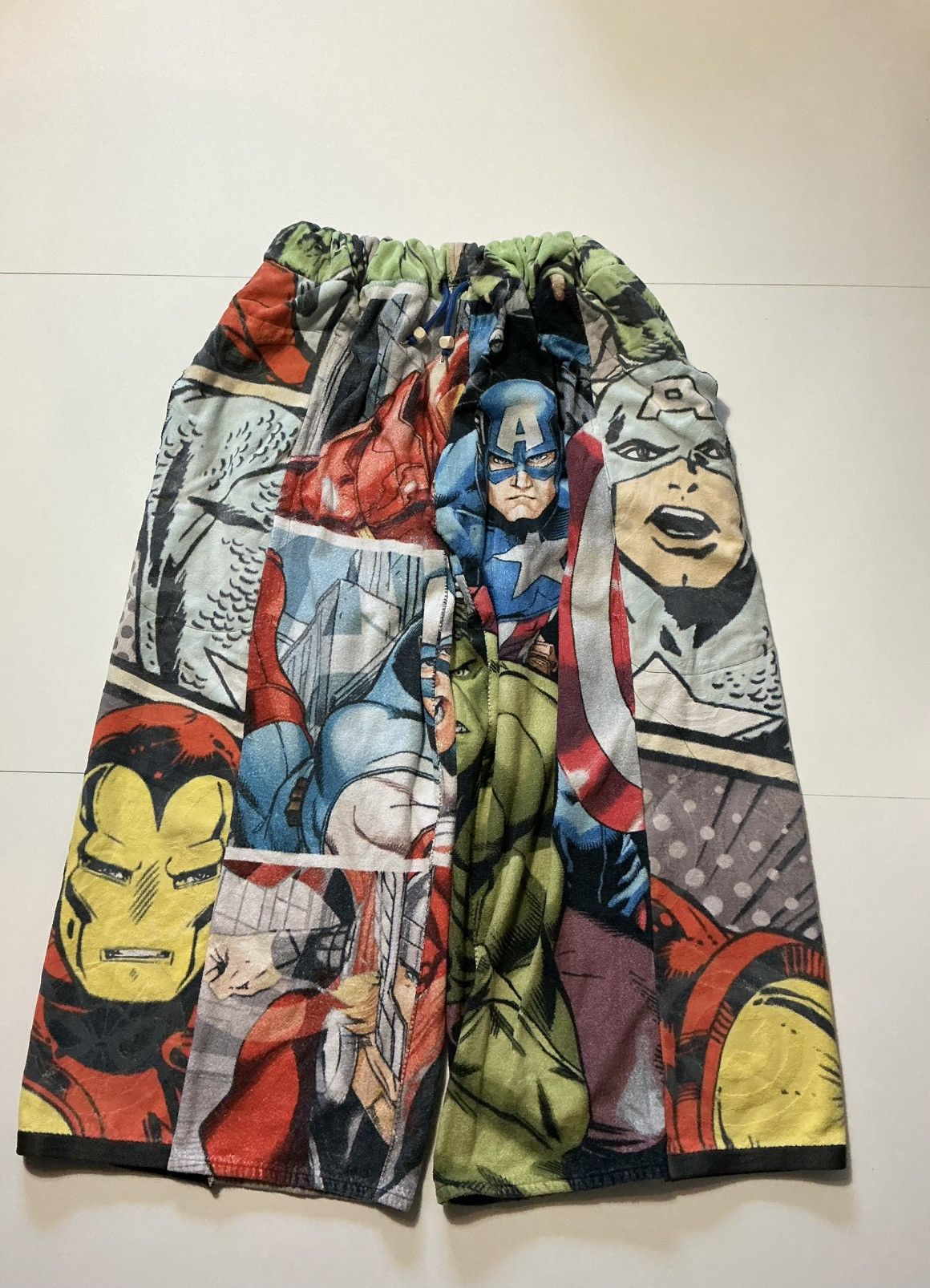 Marvel Comics Marvel Avengers Iron Hulk Rework 1Of1 Wide Leg Towel Pants Size US 34 / EU 50 - 1 Thumbnail