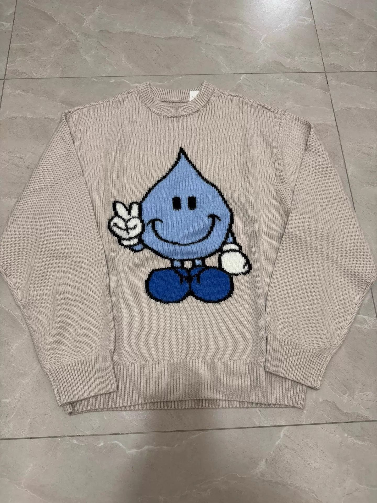Palace PALACE x World Ind. SS26 DROP6 Drip Guy Crew Knit Unisex L Size US L / EU 52-54 / 3 - 1 Thumbnail