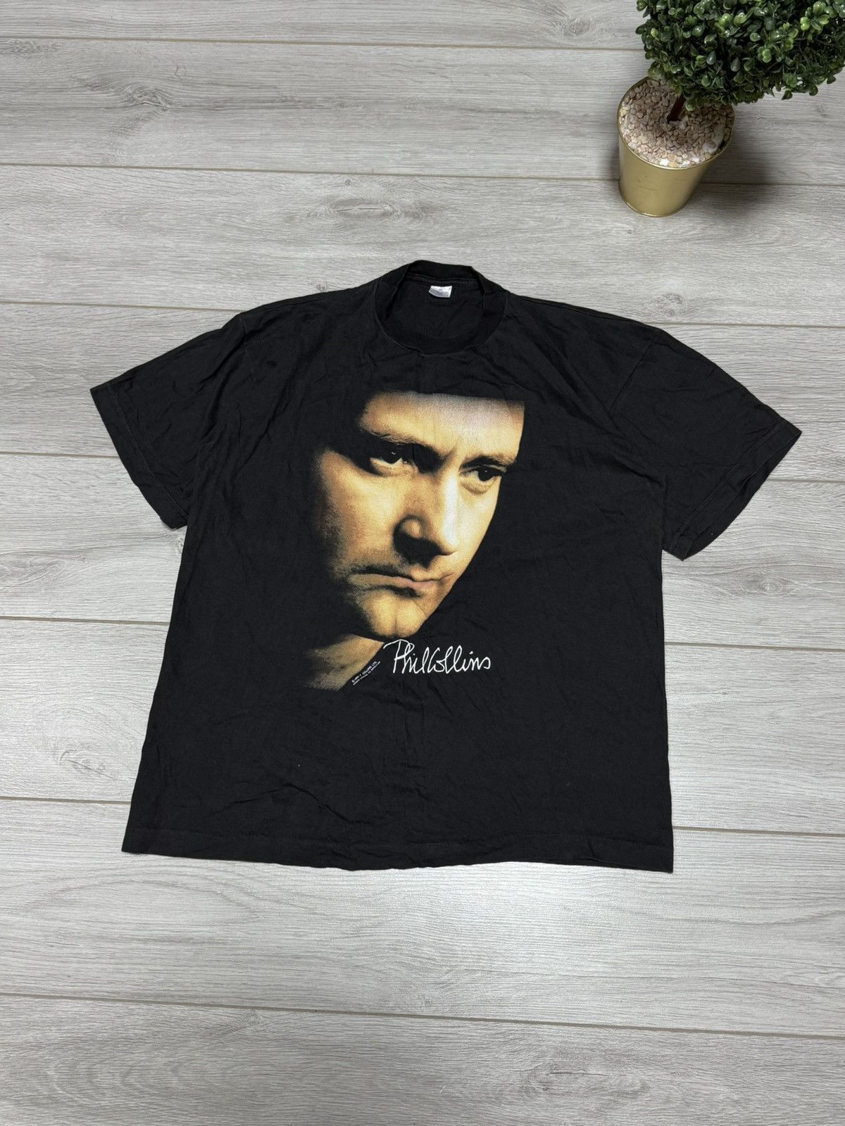 Brockum Phil Collins 1990 But Seriously vintage tee shirt tour Size US L / EU 52-54 / 3 - 1 Thumbnail