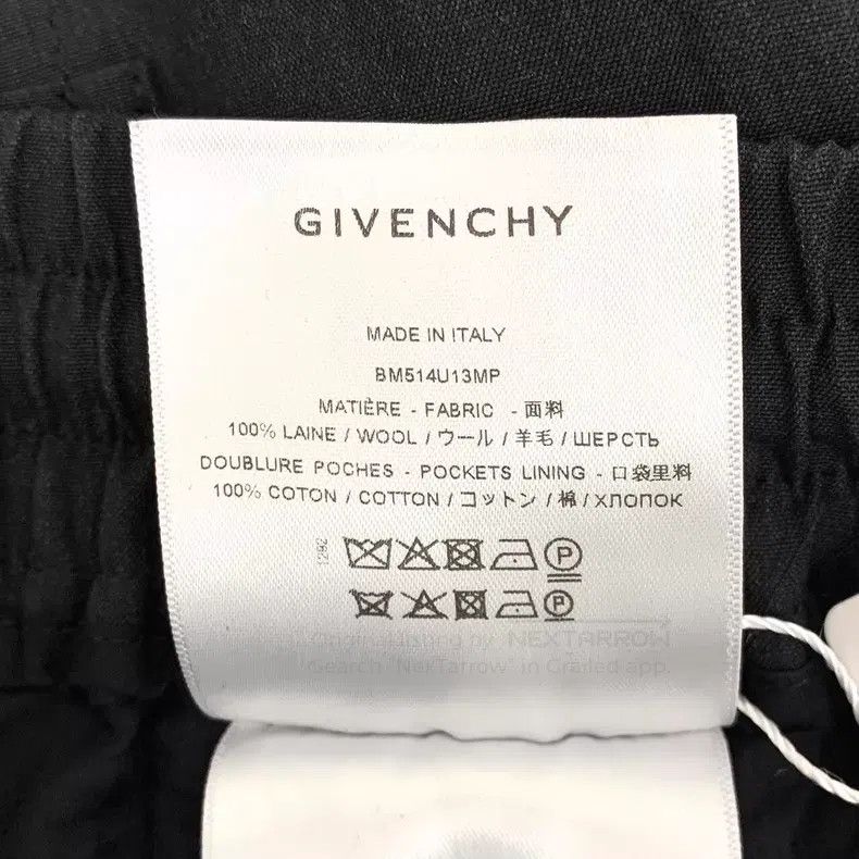 Givenchy Givenchy Black Logo Letter Embroidered Wool Casual Long Pa Size US 32 / EU 48 - 9 Thumbnail