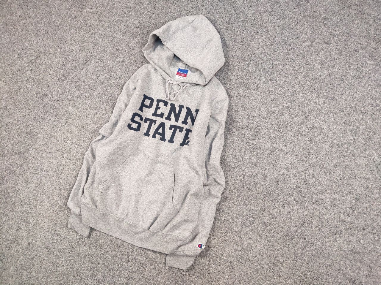 Champion Vintage 90's Champion Penn State Logo Gray Blank Hoodie Size US M / EU 48-50 / 2 - 3 Thumbnail