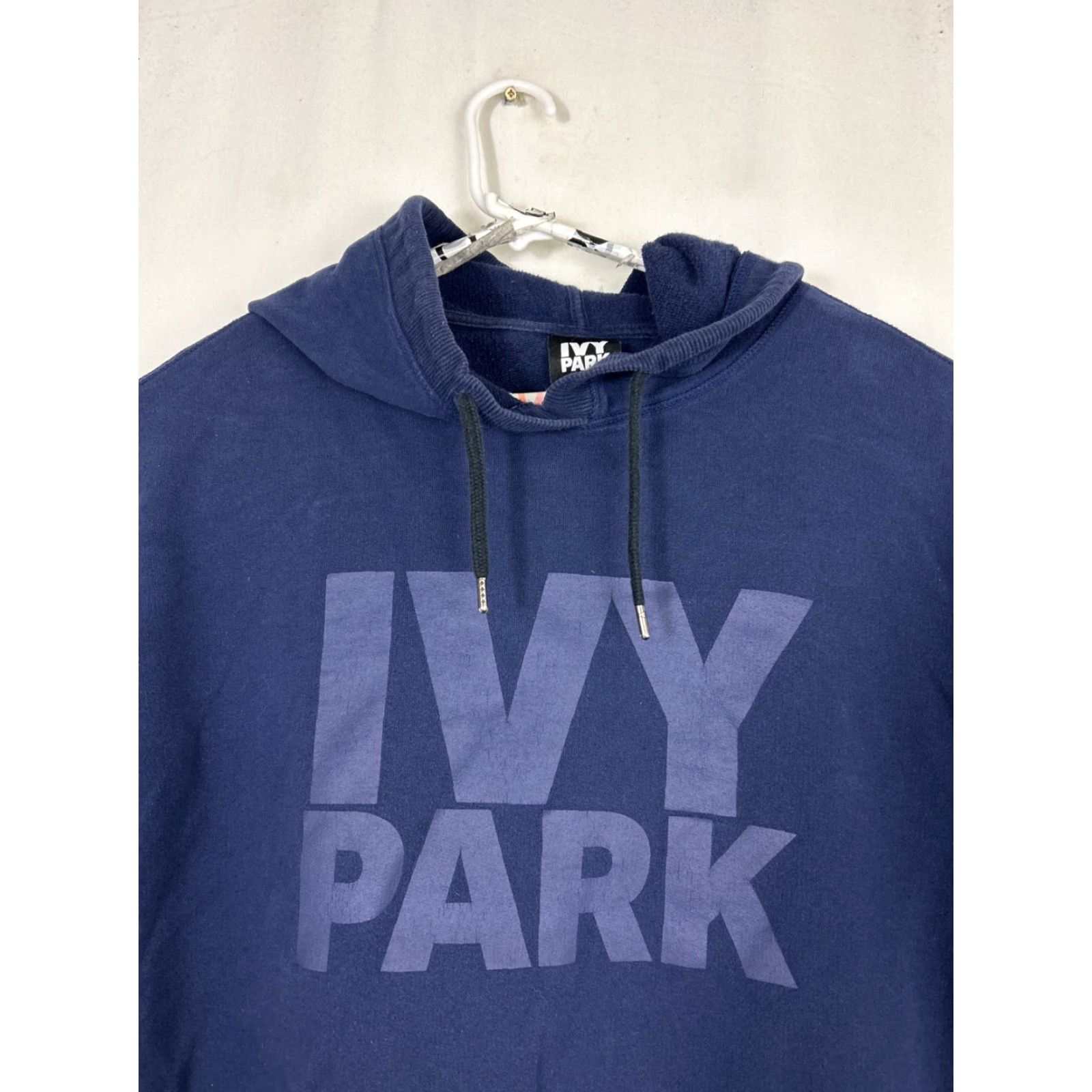 Ivy Park IVY PARK Womens Medium Navy Blue Pullover Hooded Sweatshirt Size M / US 6-8 / IT 42-44 - 3 Thumbnail