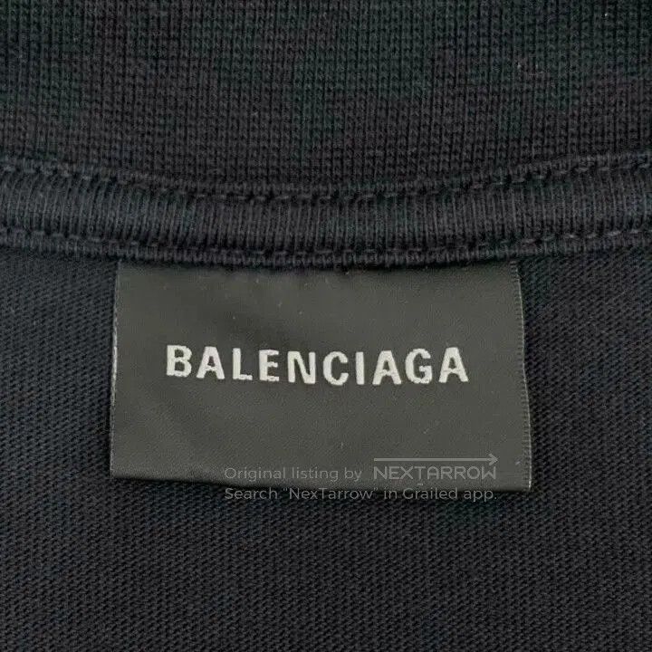 Balenciaga Balenciaga 2024 Black Logo Embroidered Cotton T. Size US M / EU 48-50 / 2 - 5 Thumbnail